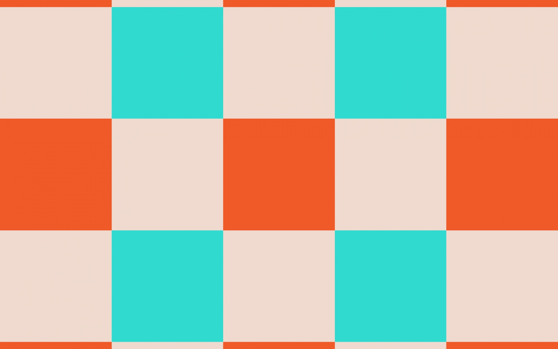 Оранжевые голубые и белые клетки обои