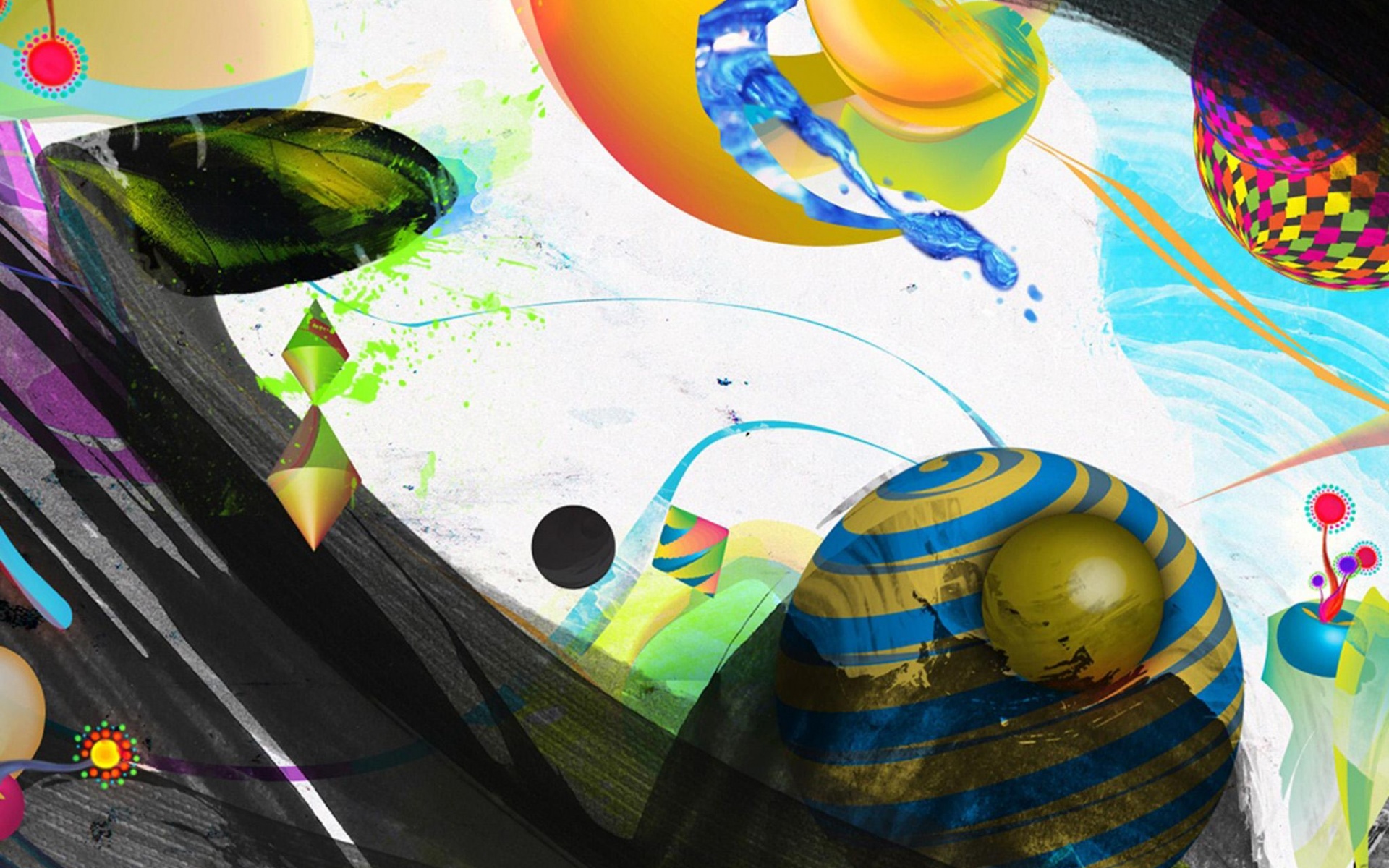 Абстракция из игрушек обои