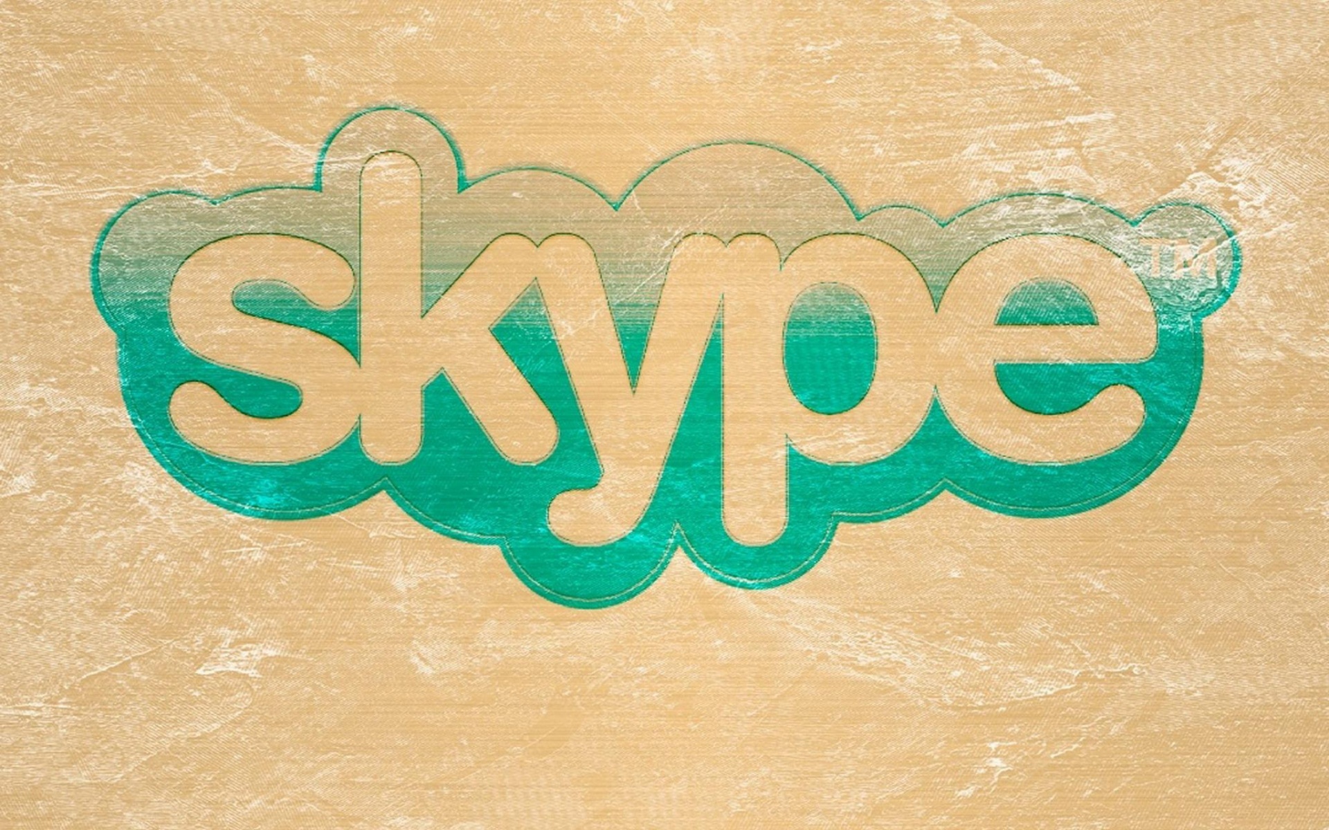 Логотип Скайп на доске обои