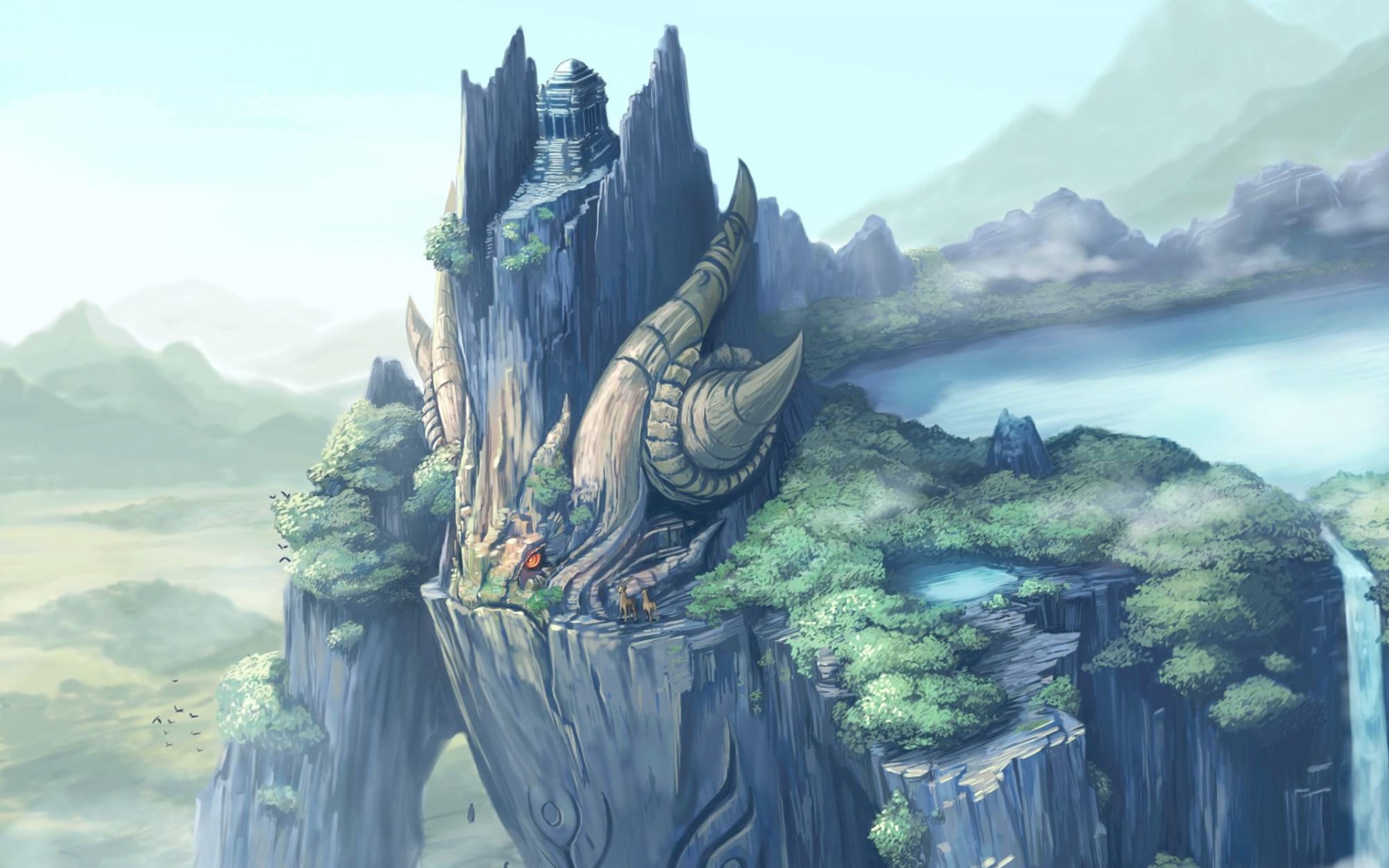 Храм на живой скале обои