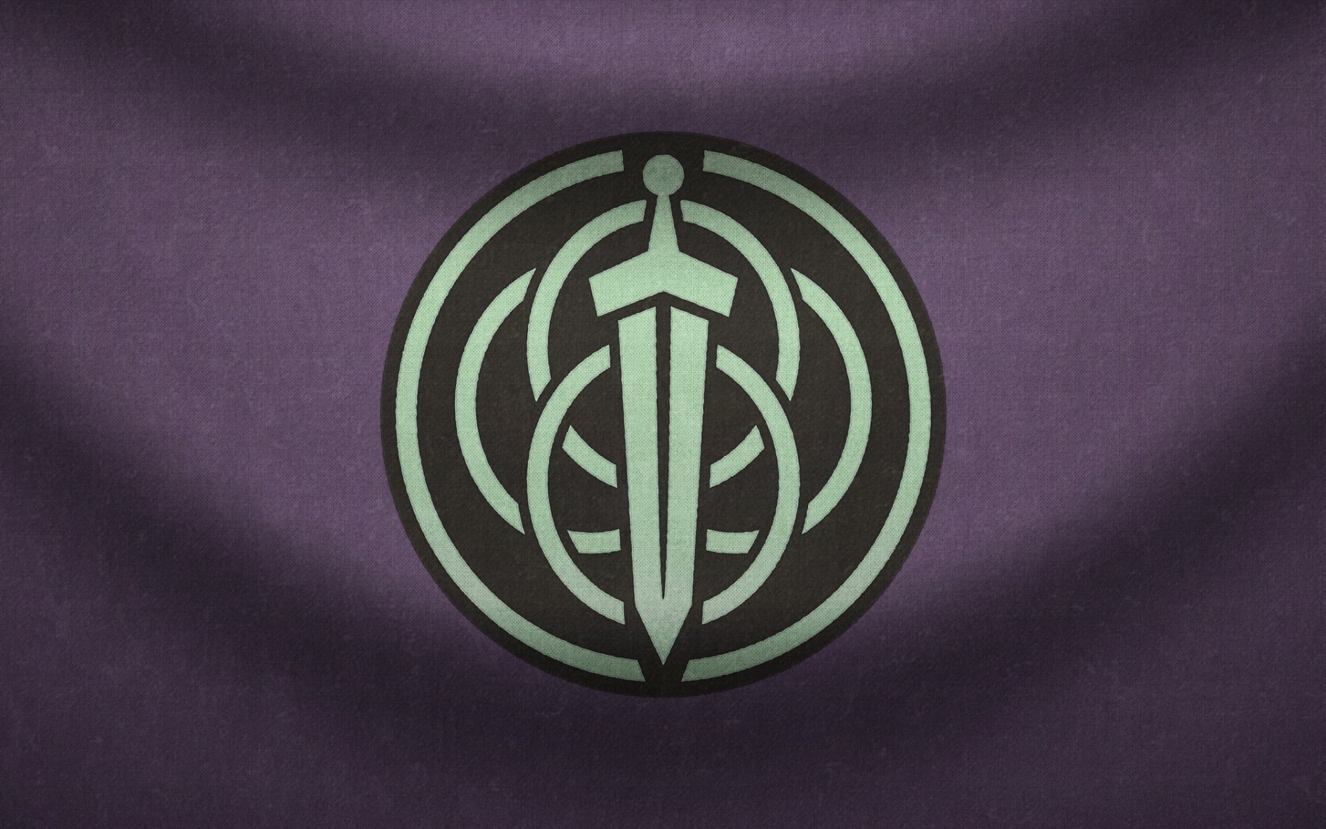 Меч на фоне колец обои