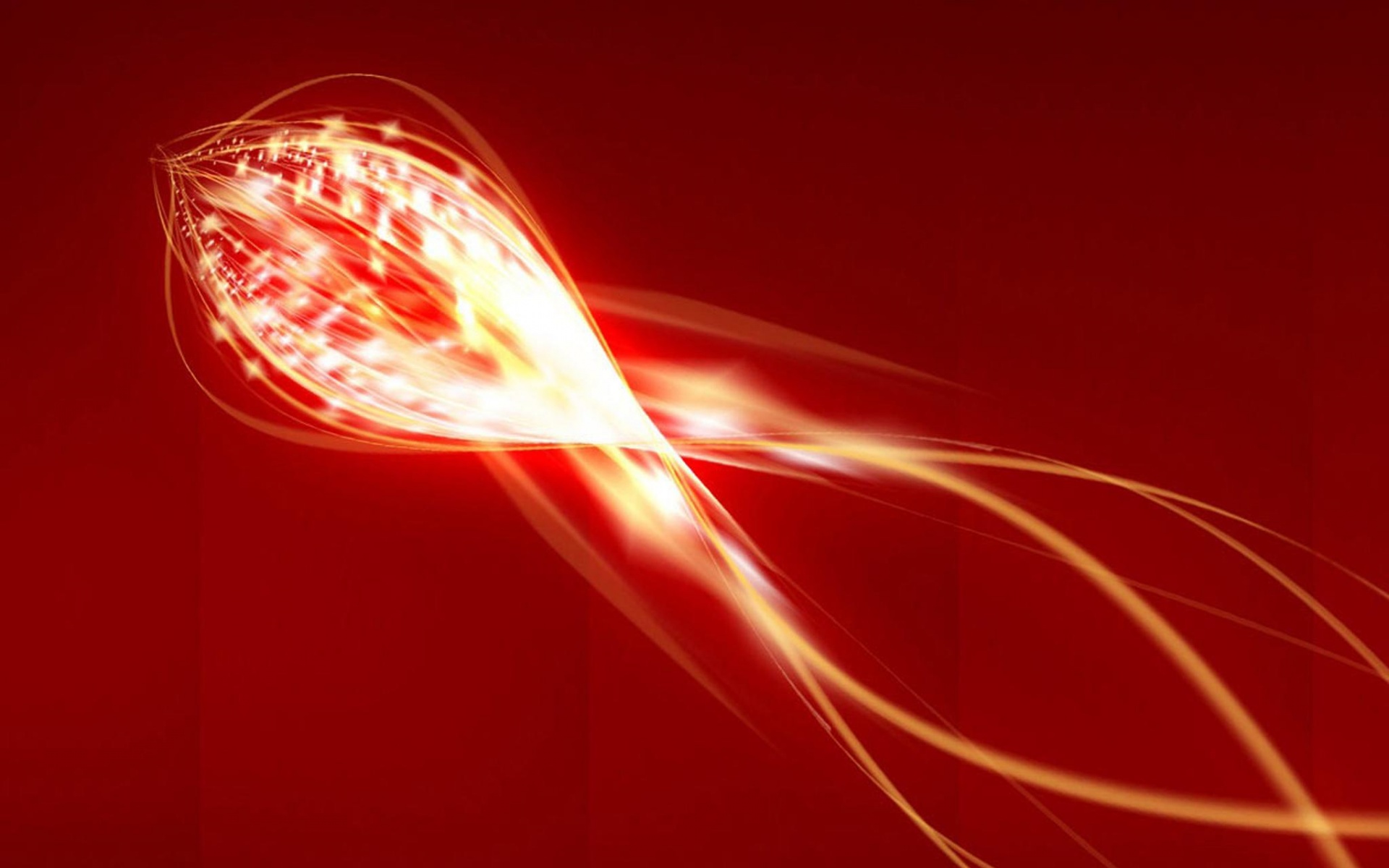 Сгусток красных линий обои