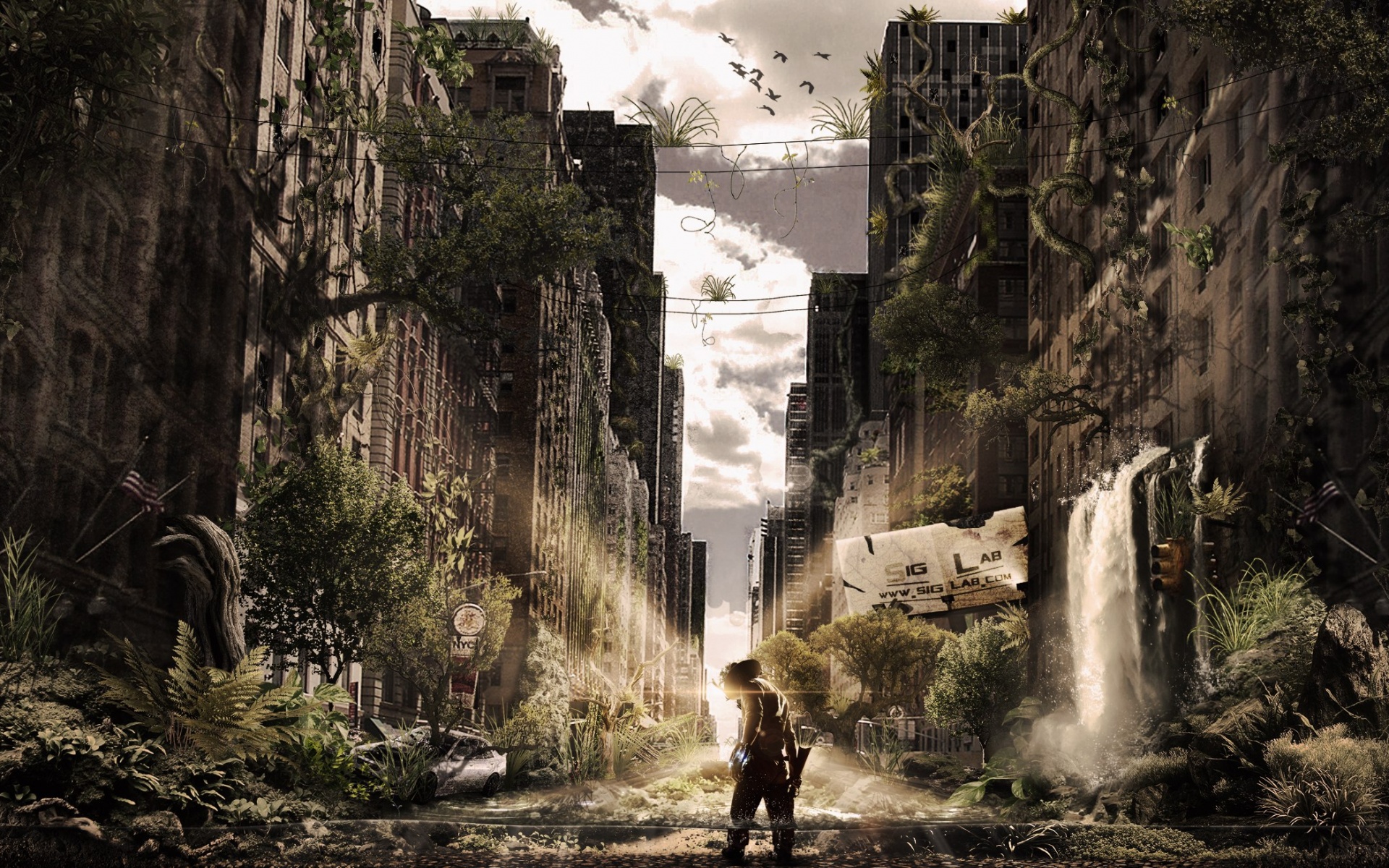 Постапокалиптический мир обои