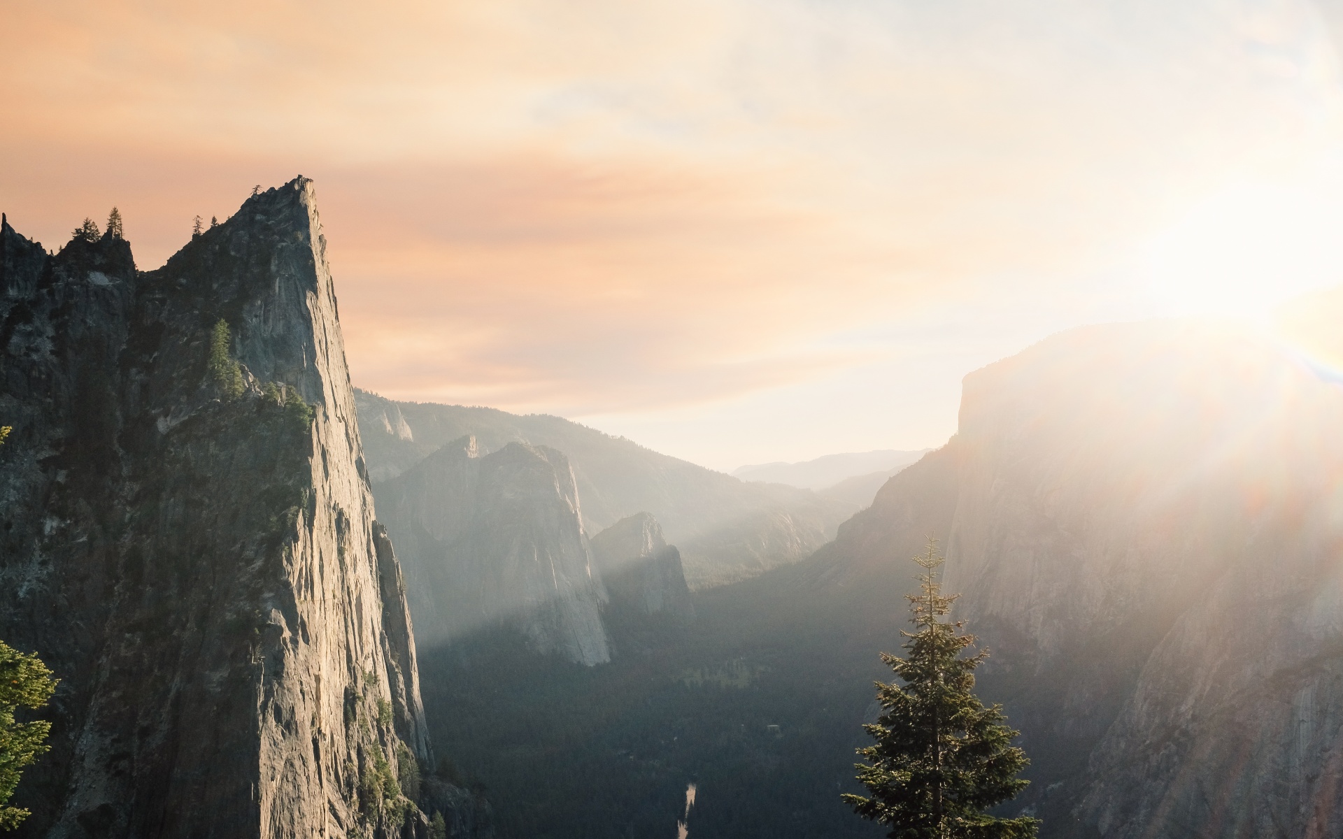 Горный пейзаж обои