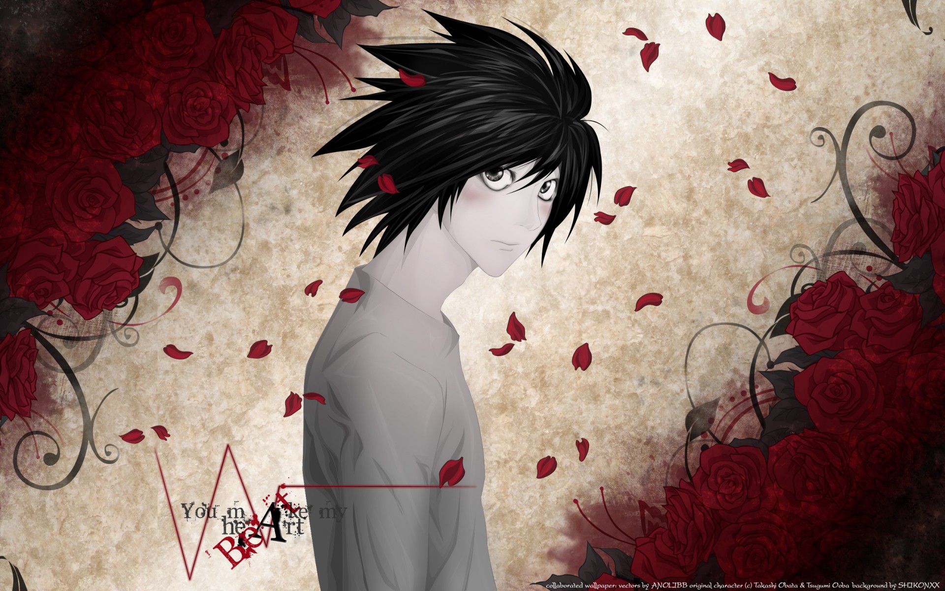 Тетрадь смерти, фанарт обои