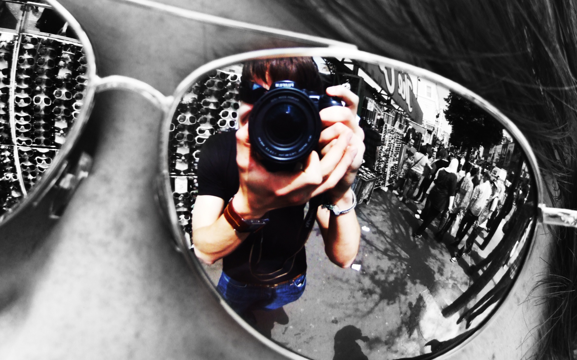 В очках обои