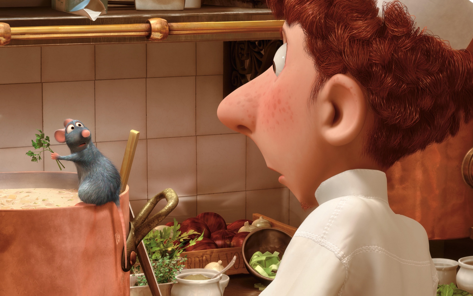 Рататуй варит суп обои