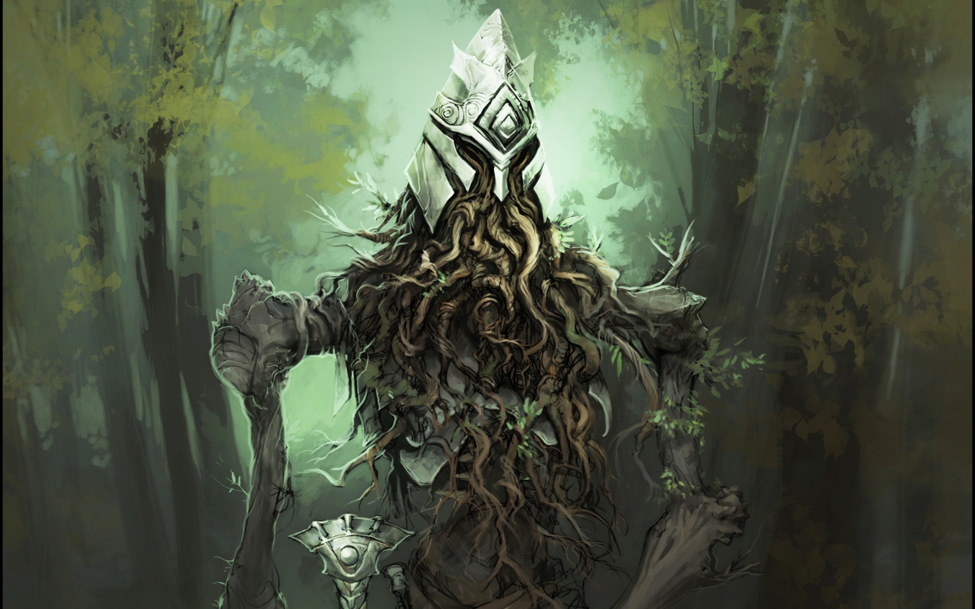 Зеленый король обои