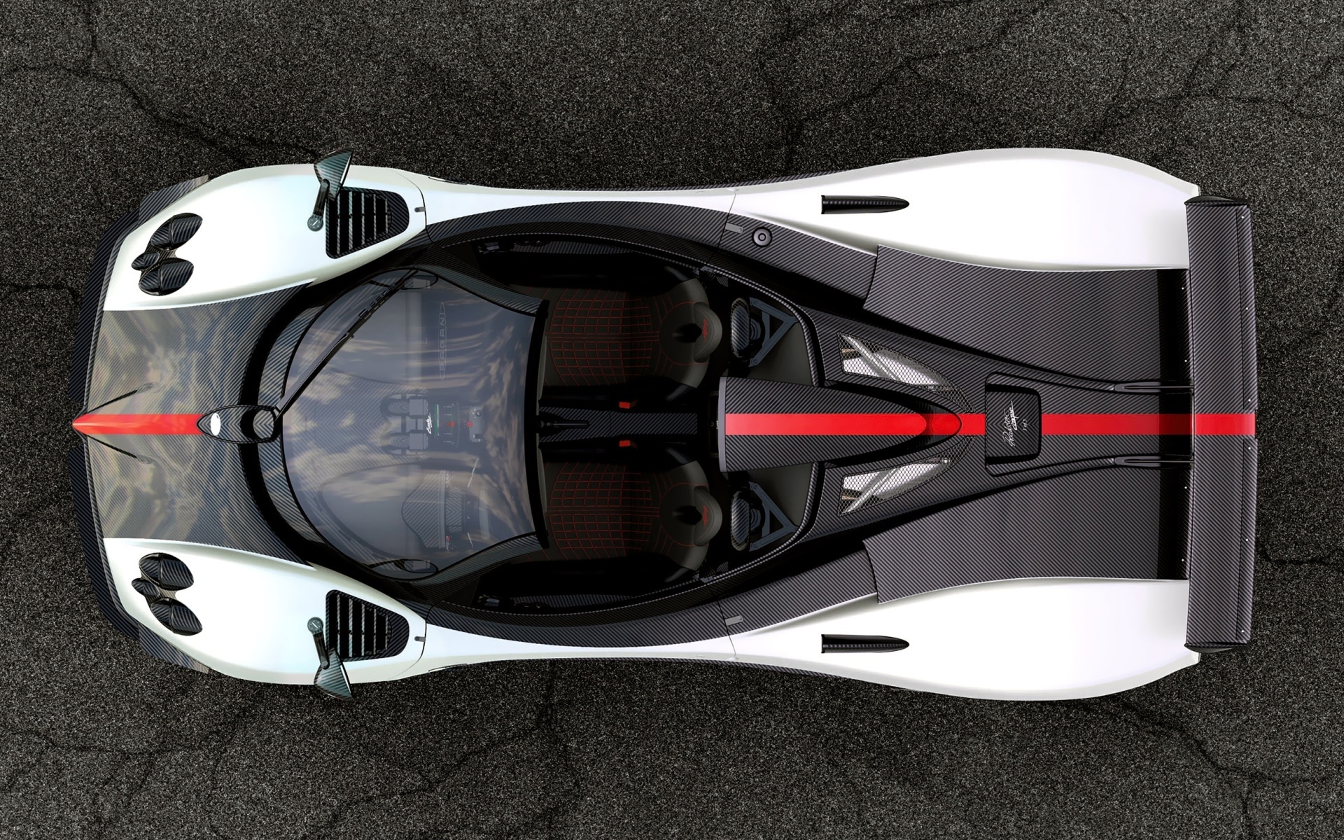 Пагани Зонда вид сверху обои