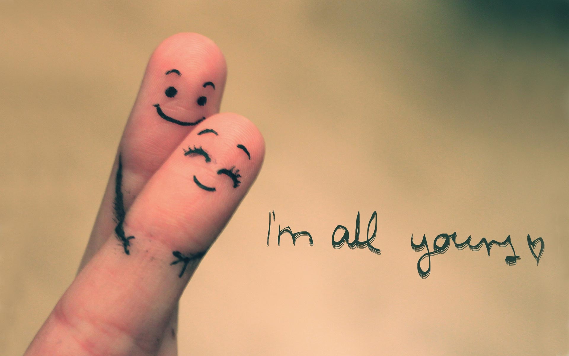 I"m all yours! обои