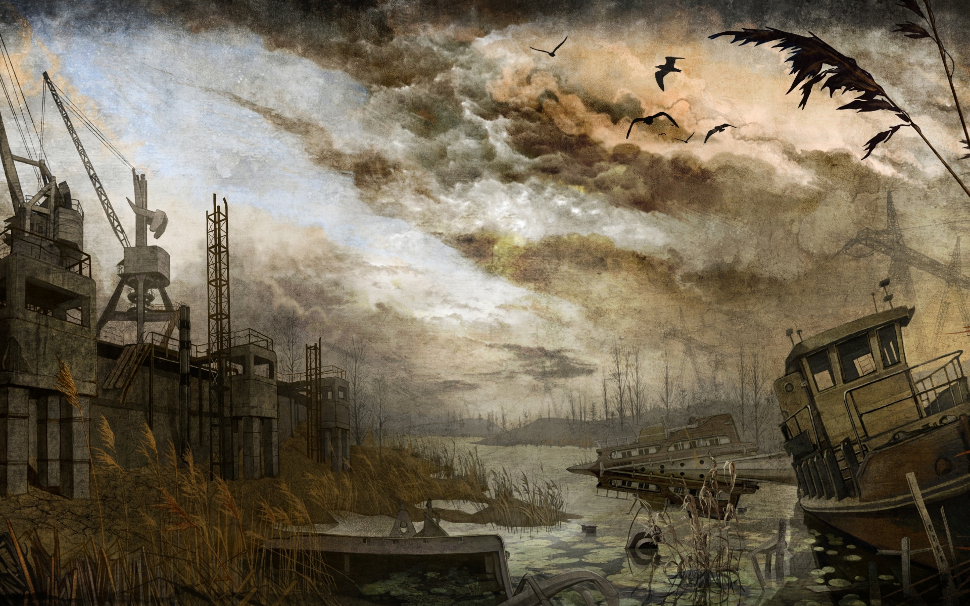 Панорама из Сталкера обои