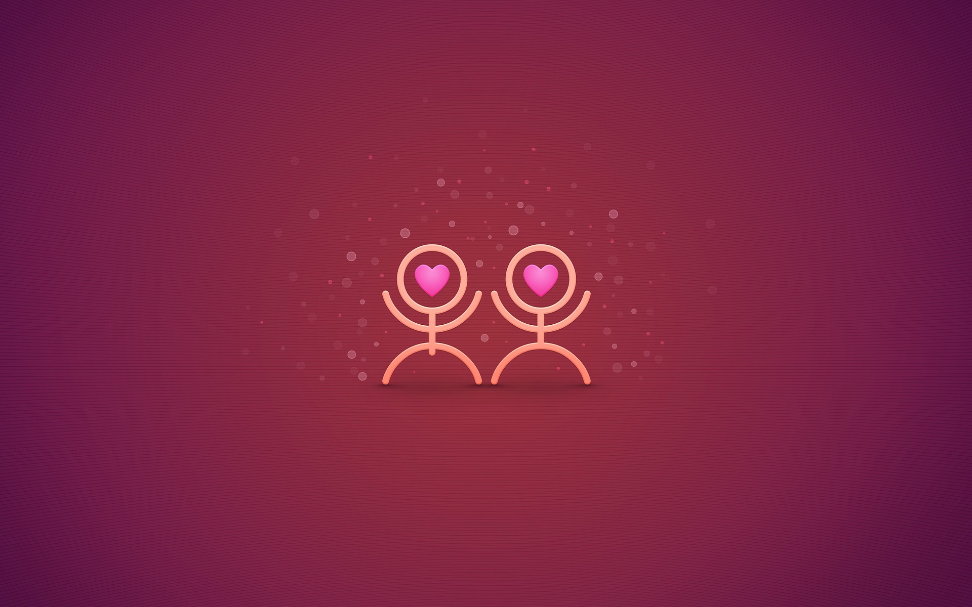 Влюблённые человечки обои