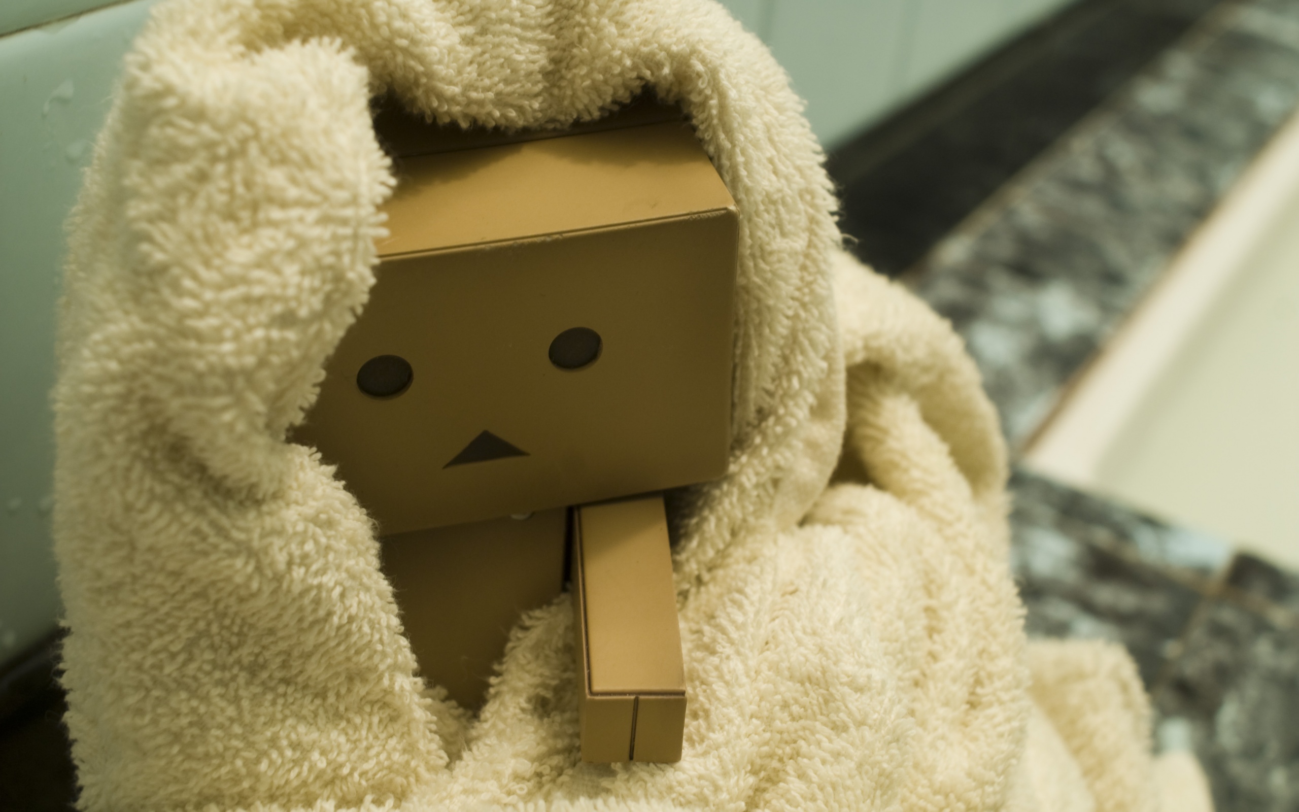 Yotsubato Danbo в полотенце обои