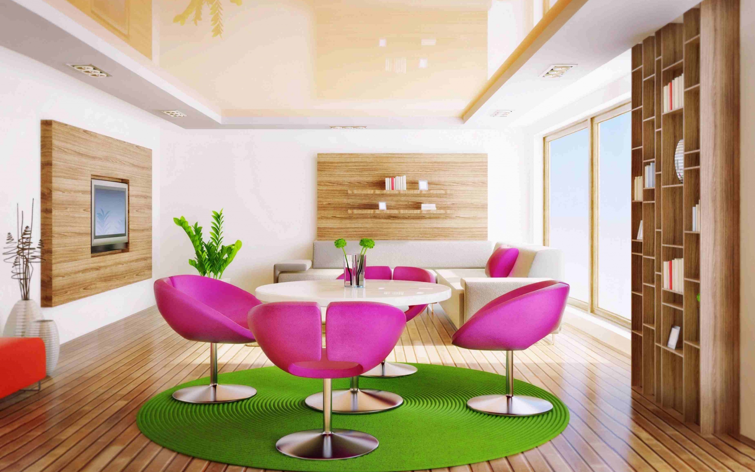 Дизайн гостиной обои