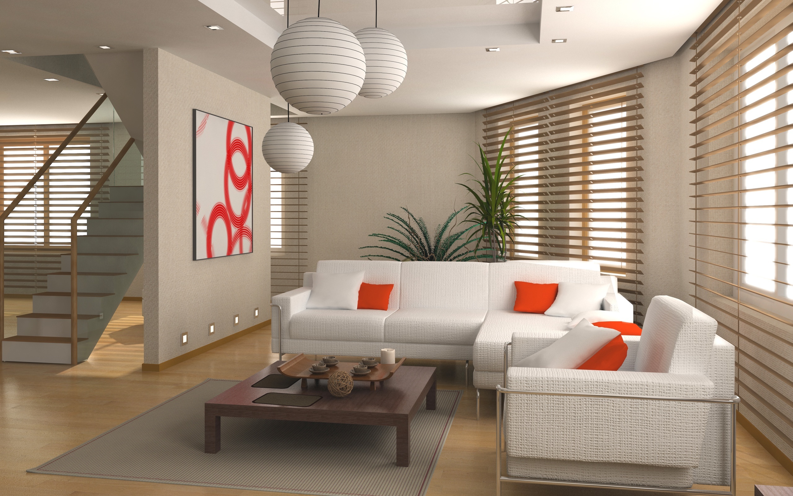 Китайская гостинная обои