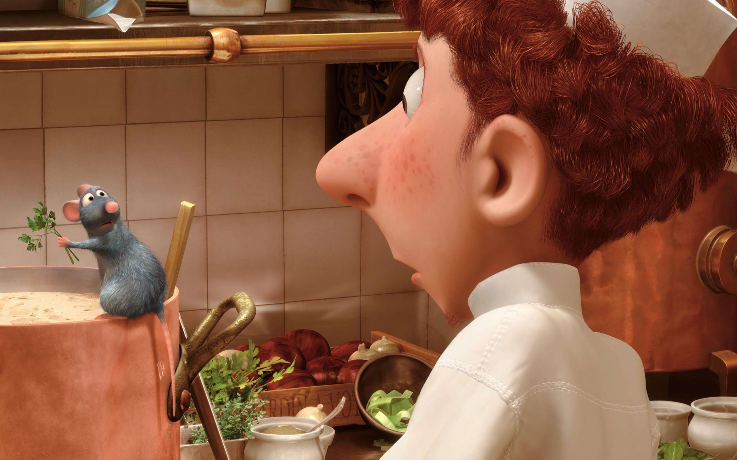 Рататуй варит суп обои