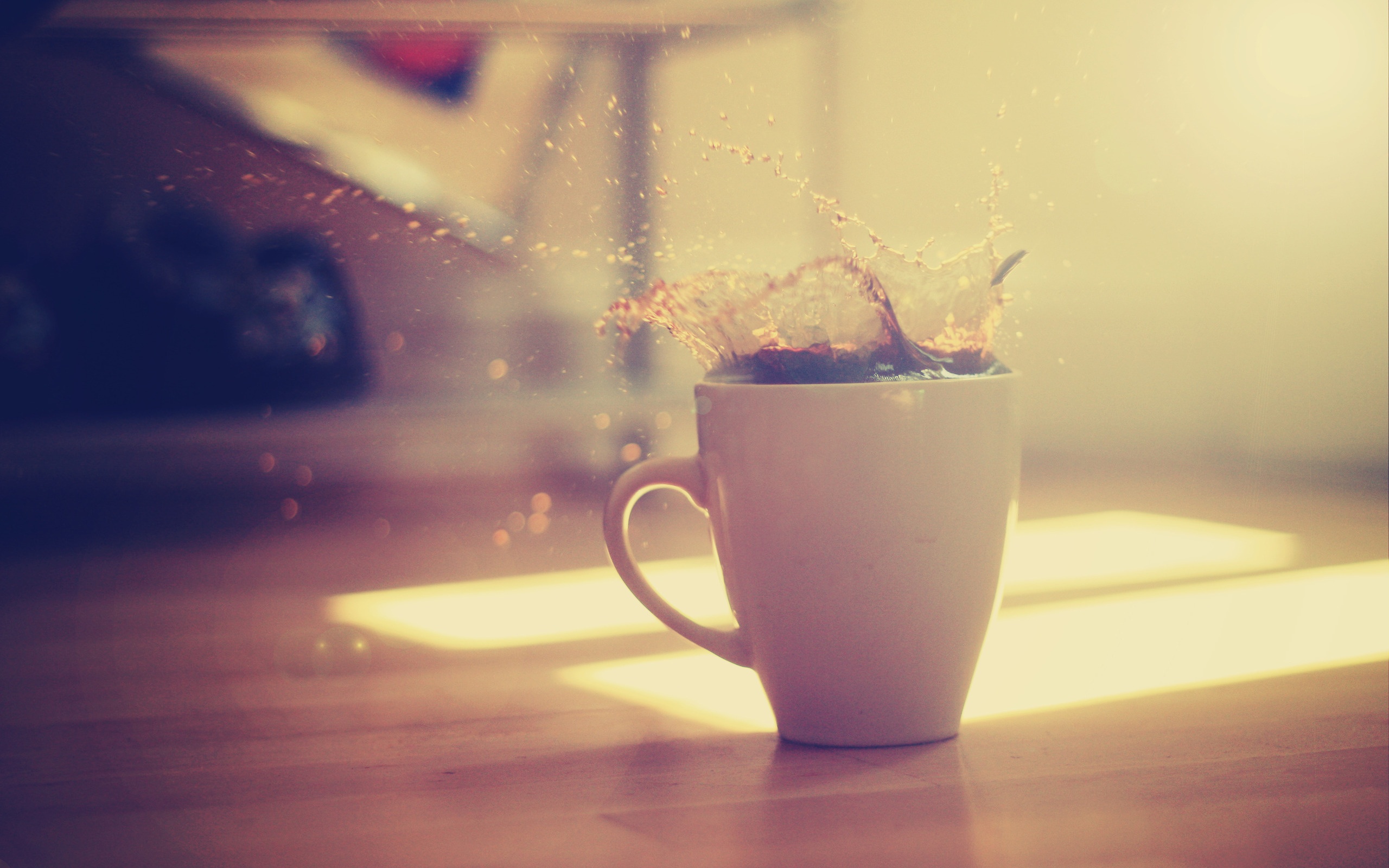 Кофейный всплеск обои