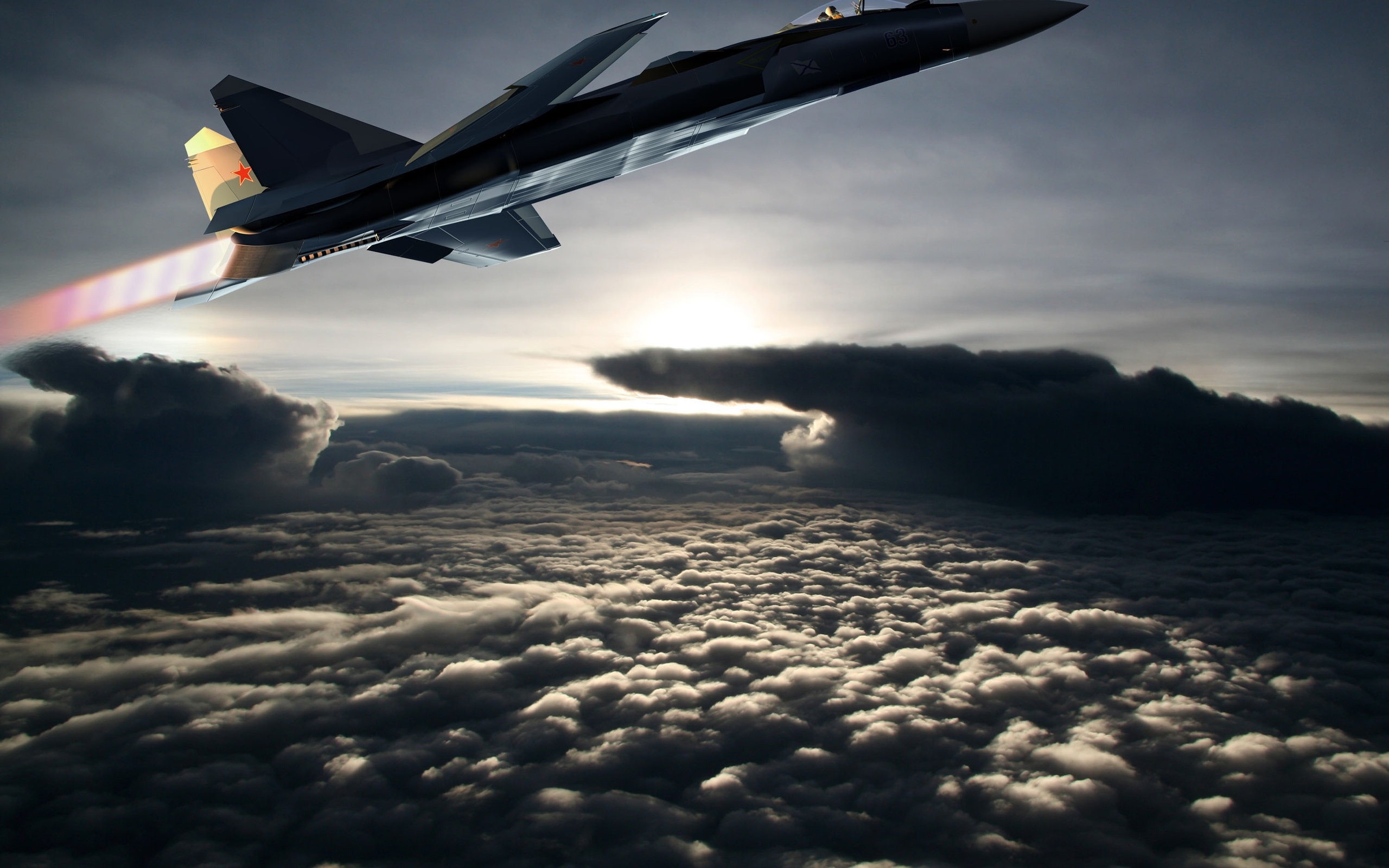 Истребители в небе обои