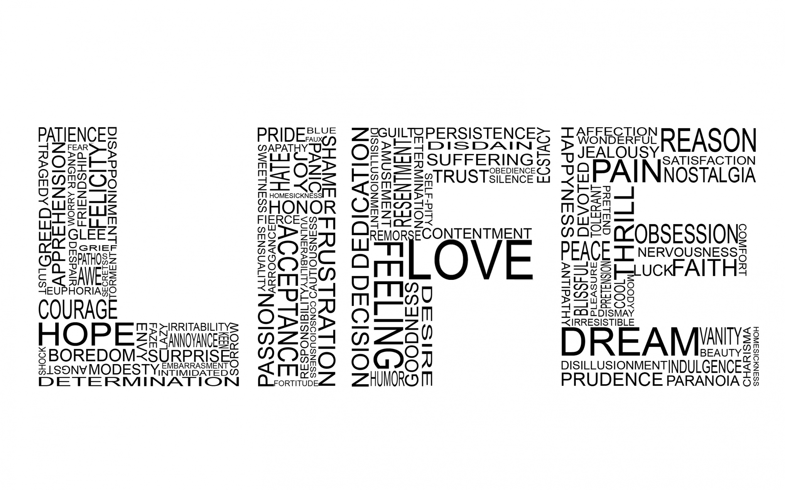 Жизнь в словах обои