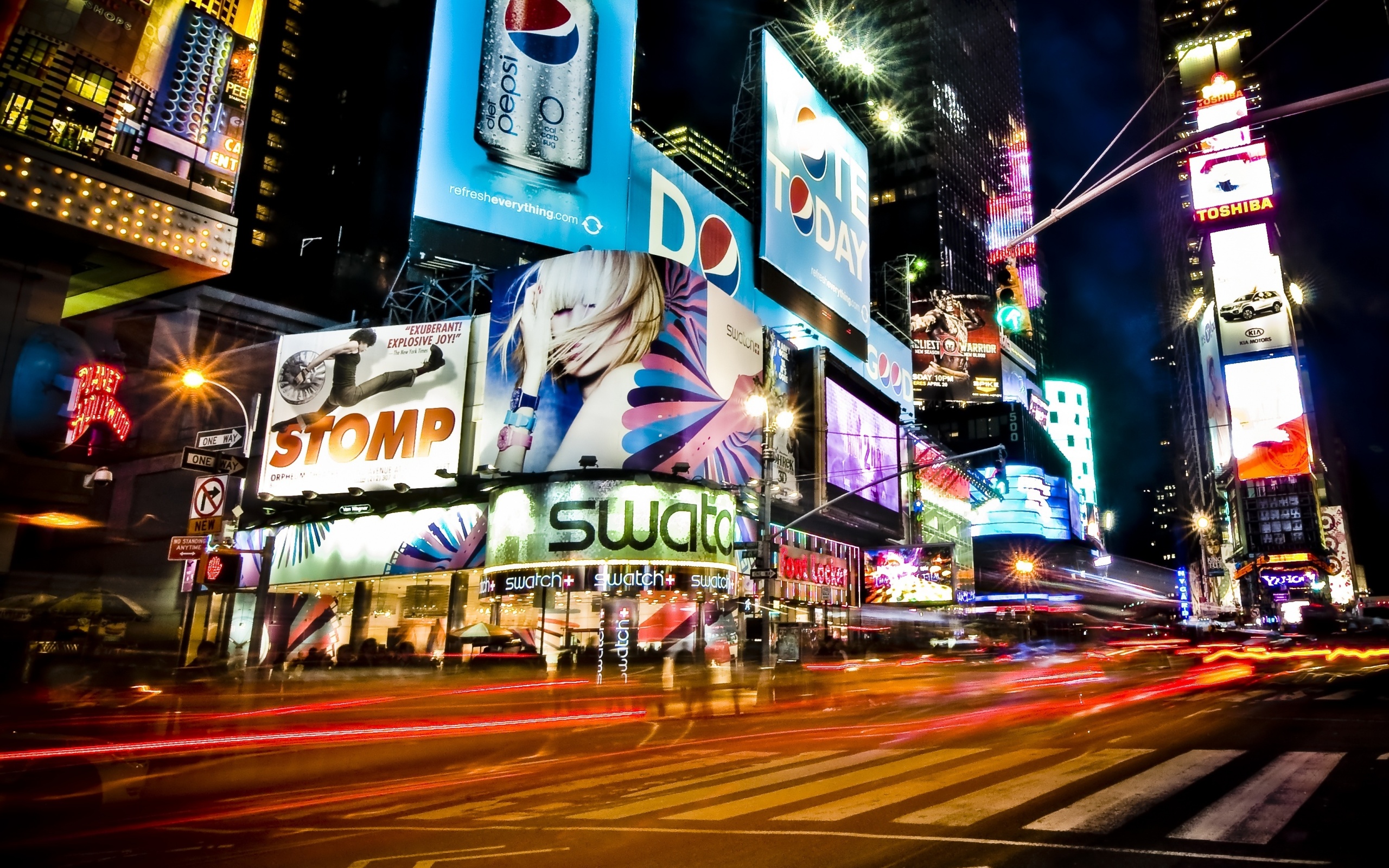 Огни мегаполиса обои