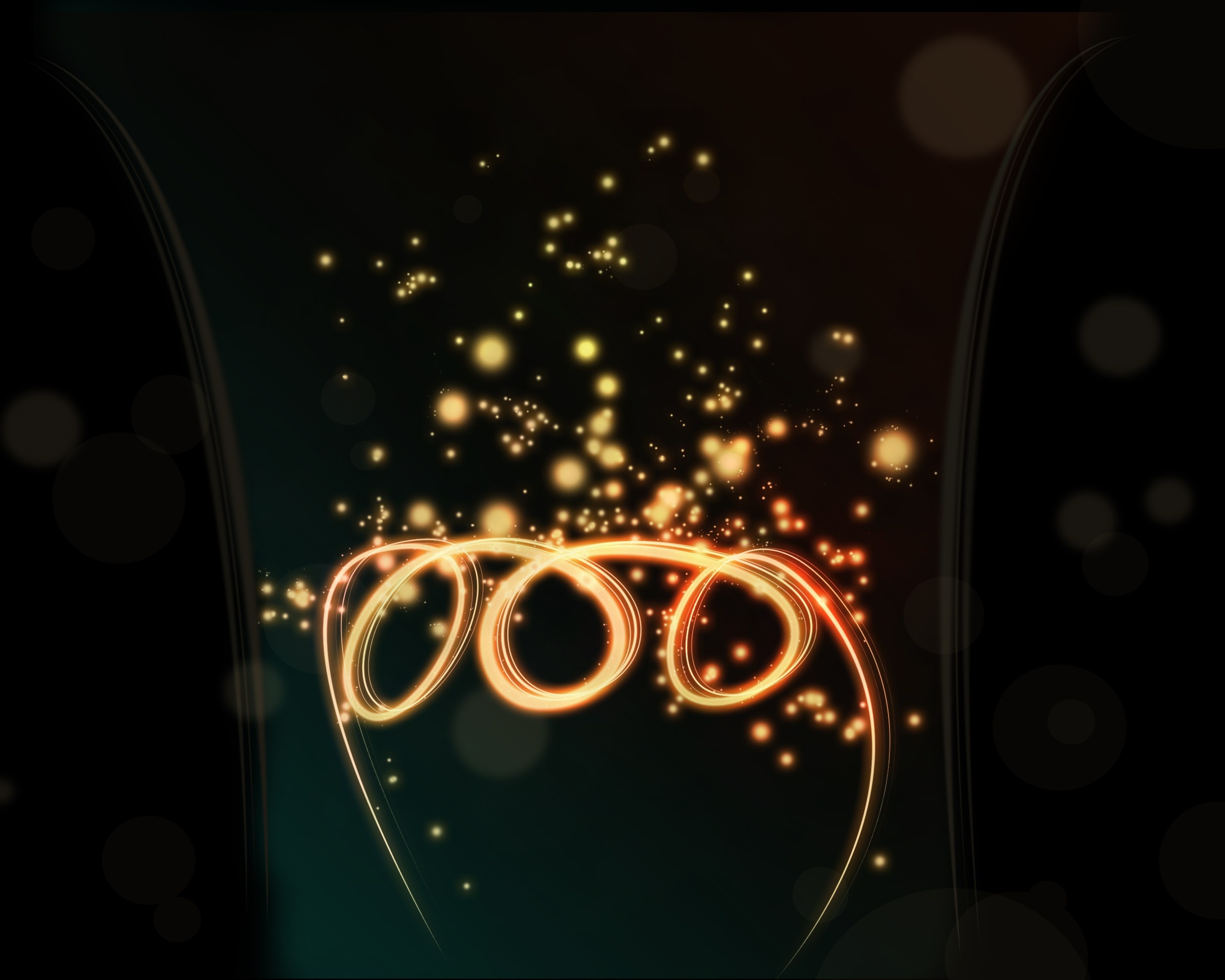 Огненные кольца обои