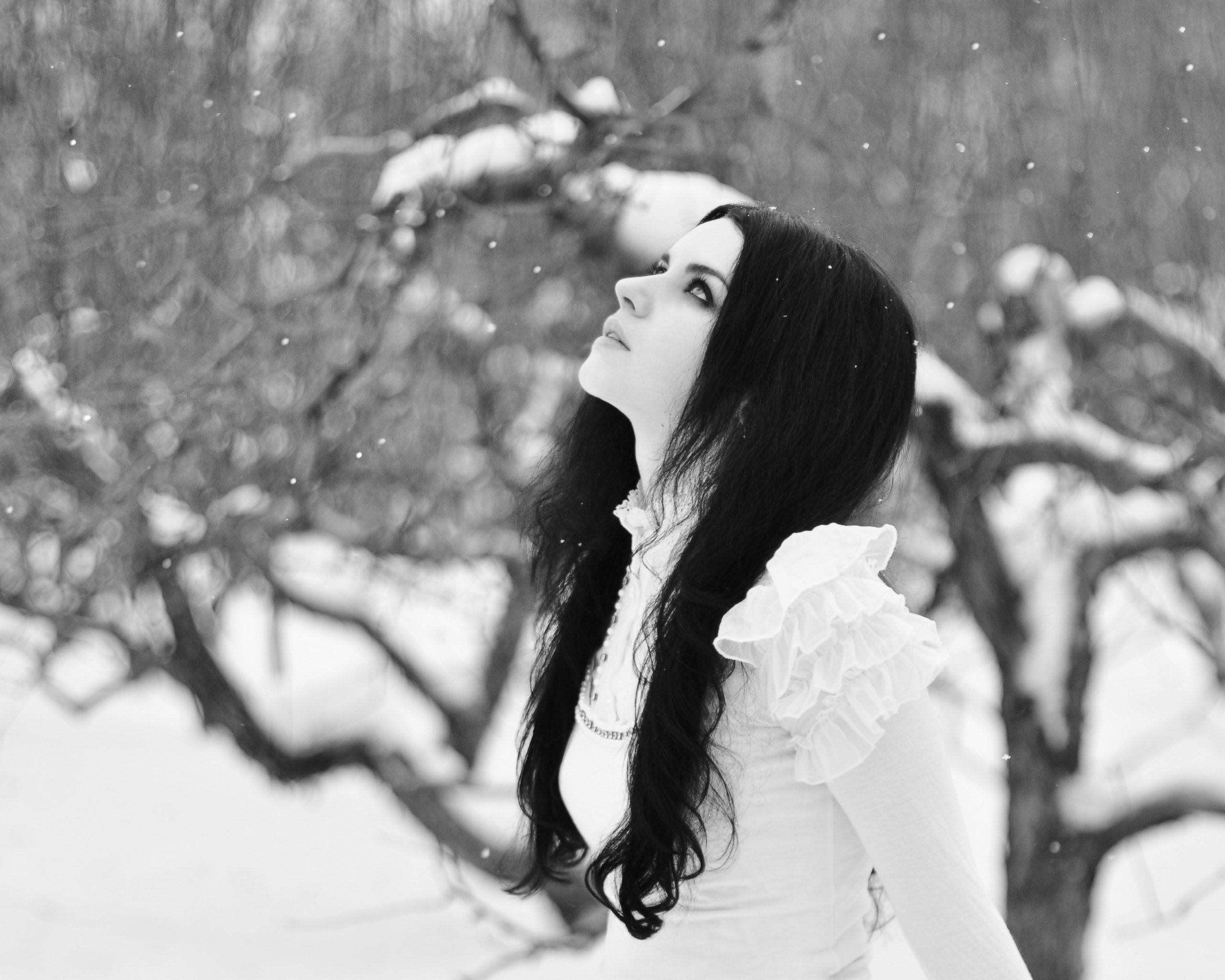 Белоснежная леди обои