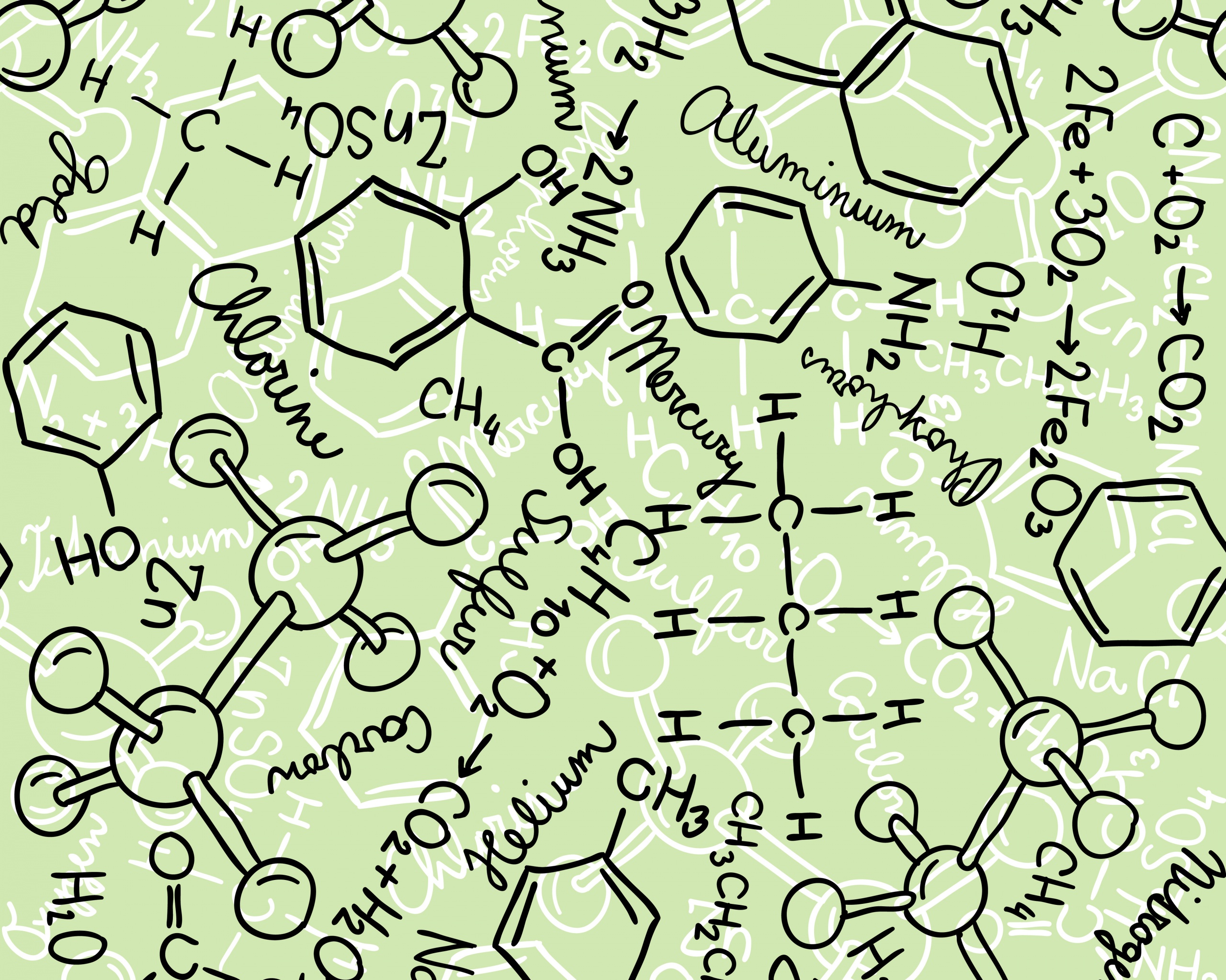 Химические формулы обои