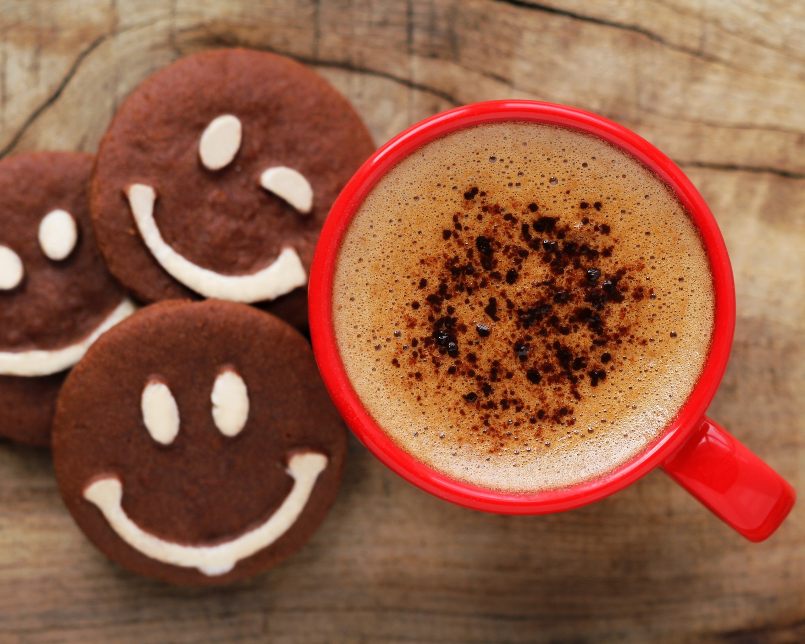 Кофе с печеньками обои