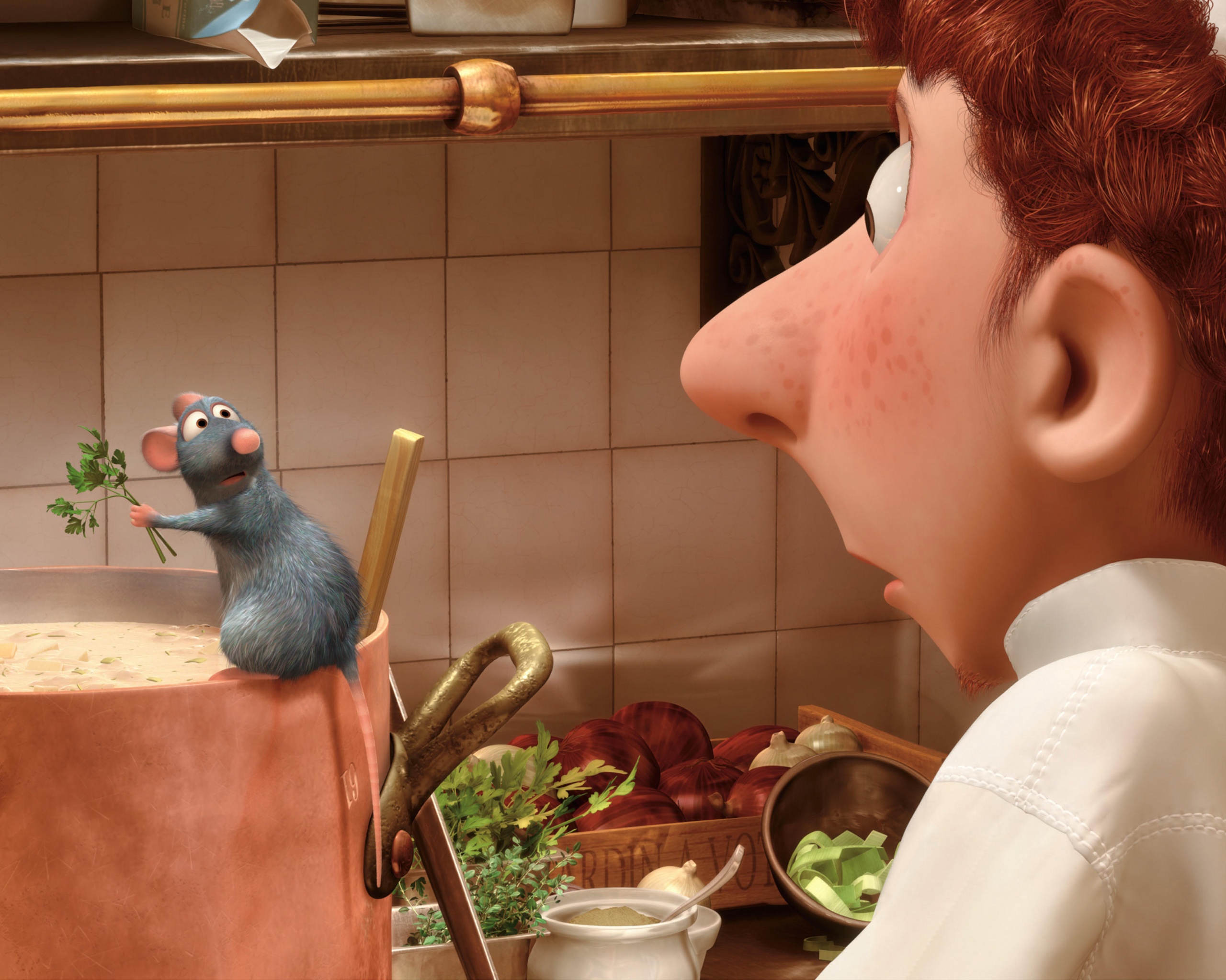 Рататуй варит суп обои