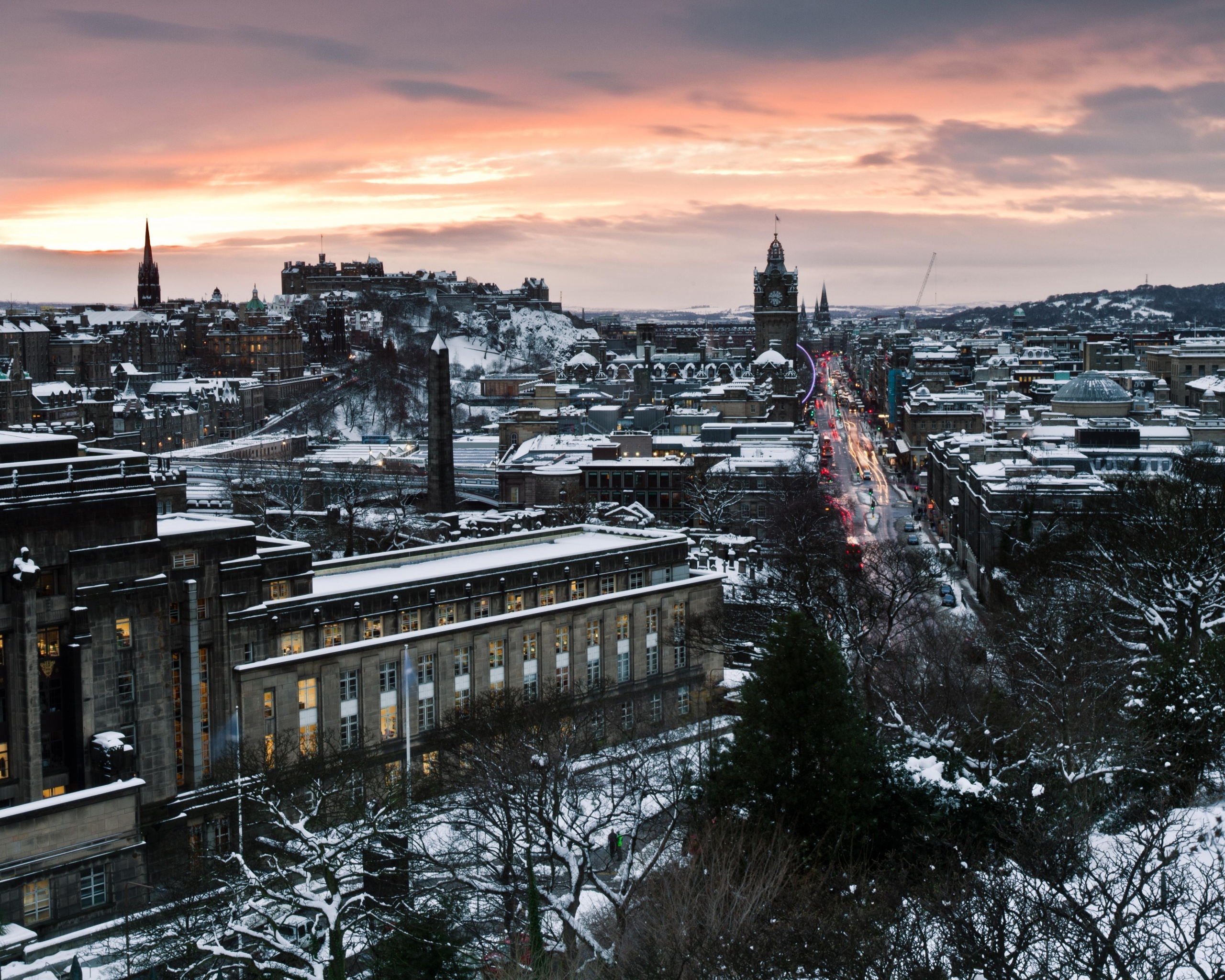 Вид на Эдинбург обои