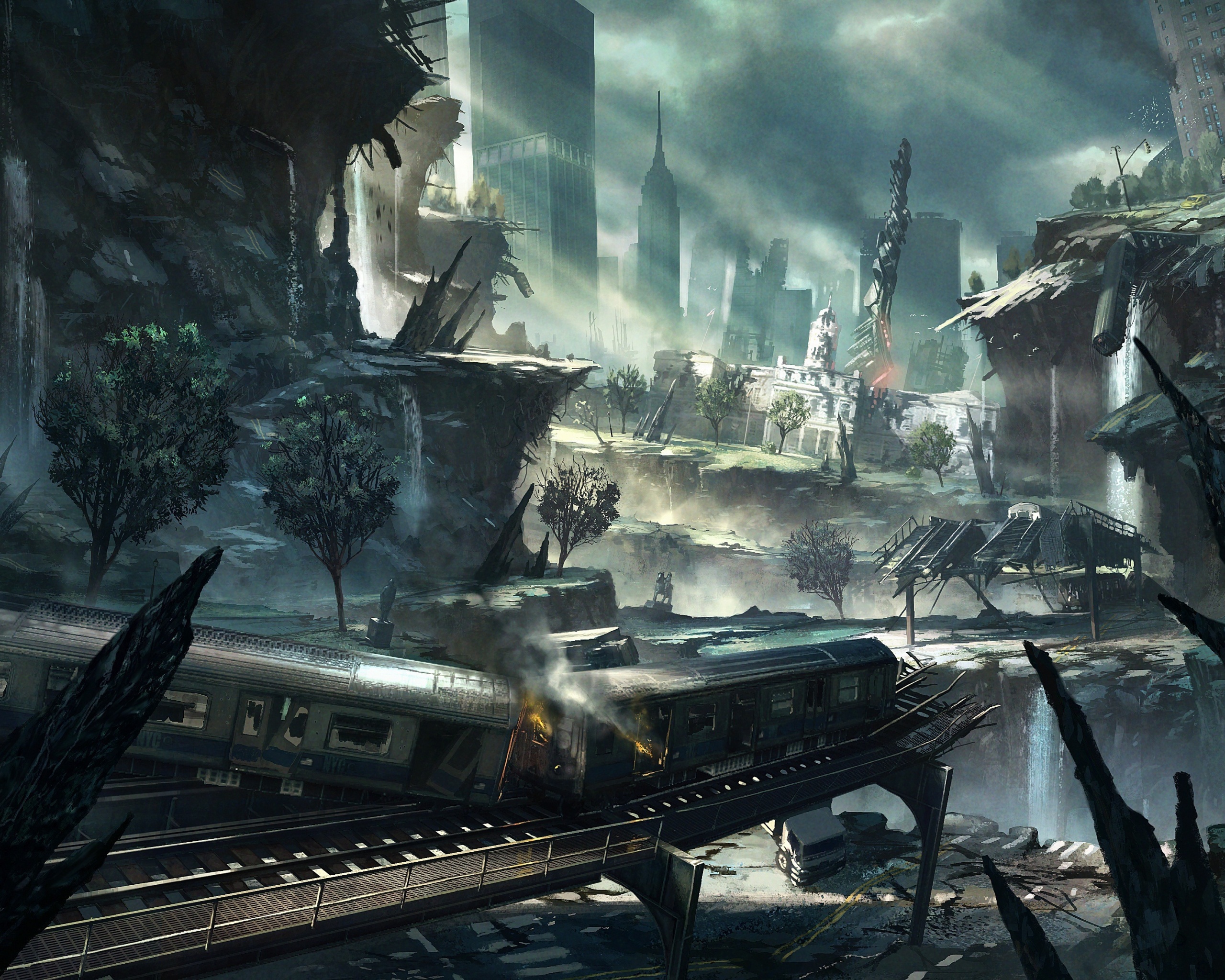 Развалины Нью-Йорка обои