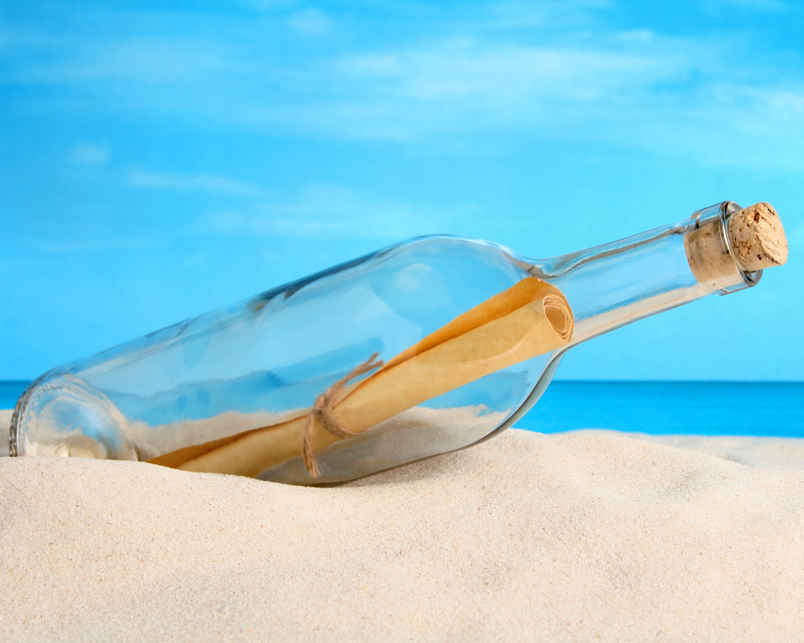 Послание в бутылке обои