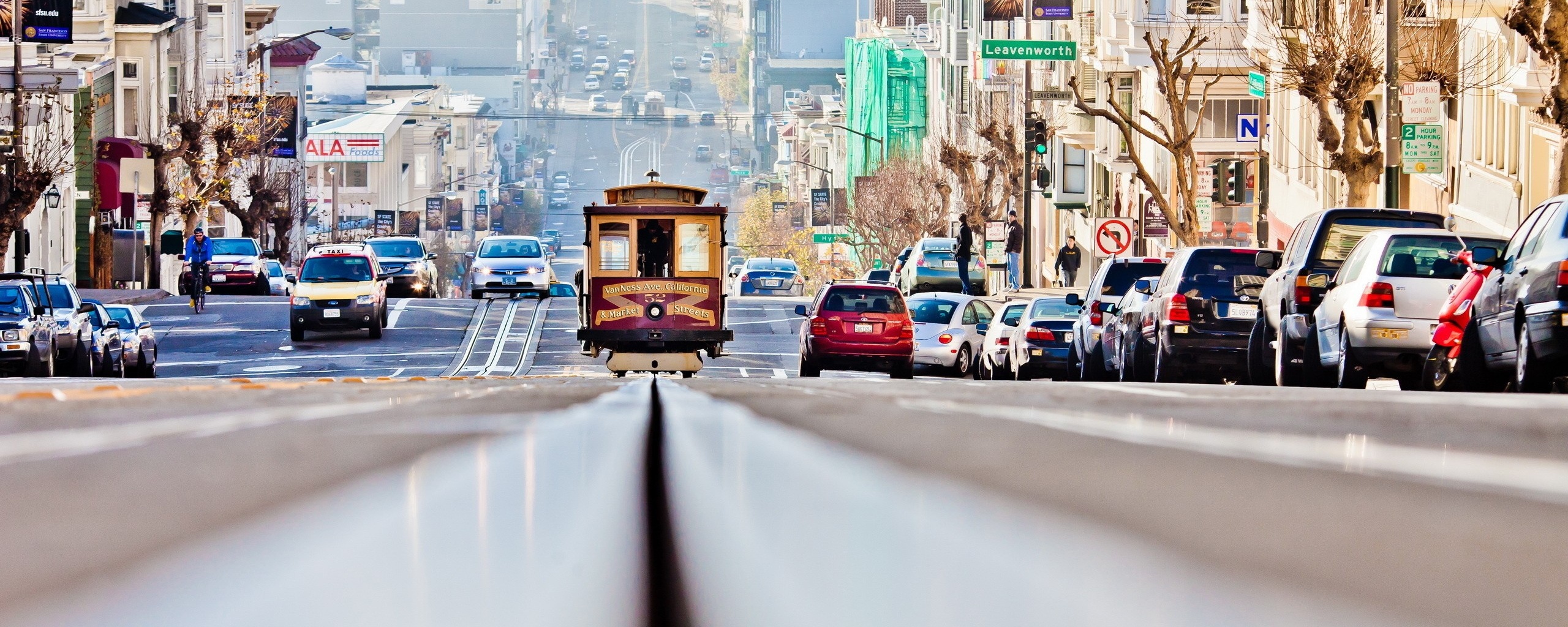 Утро в городе обои