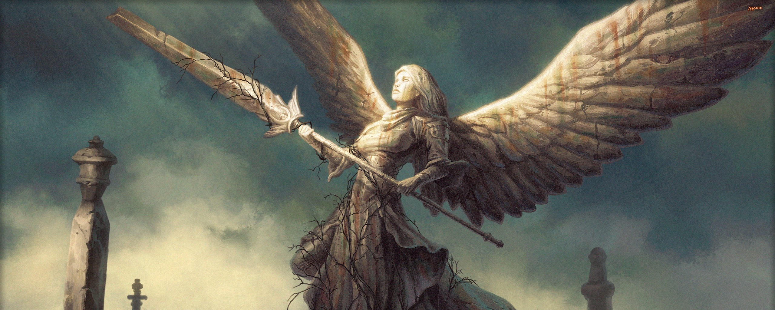 Ангел с мечом обои