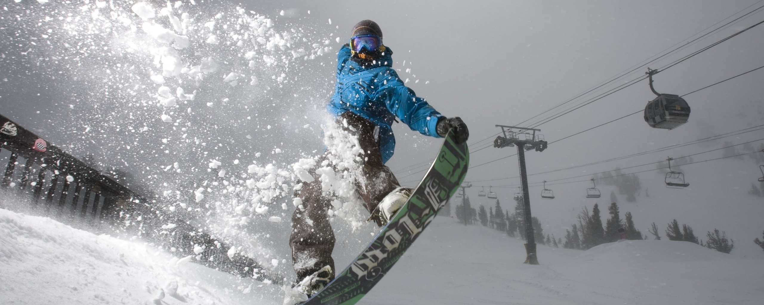 Сноубордист обои