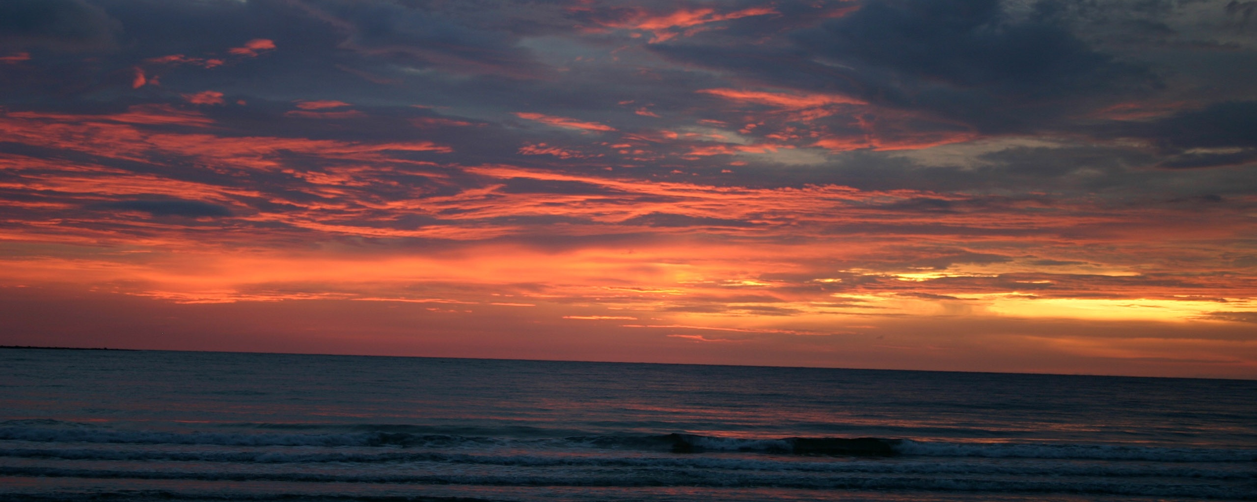 Закат на море обои