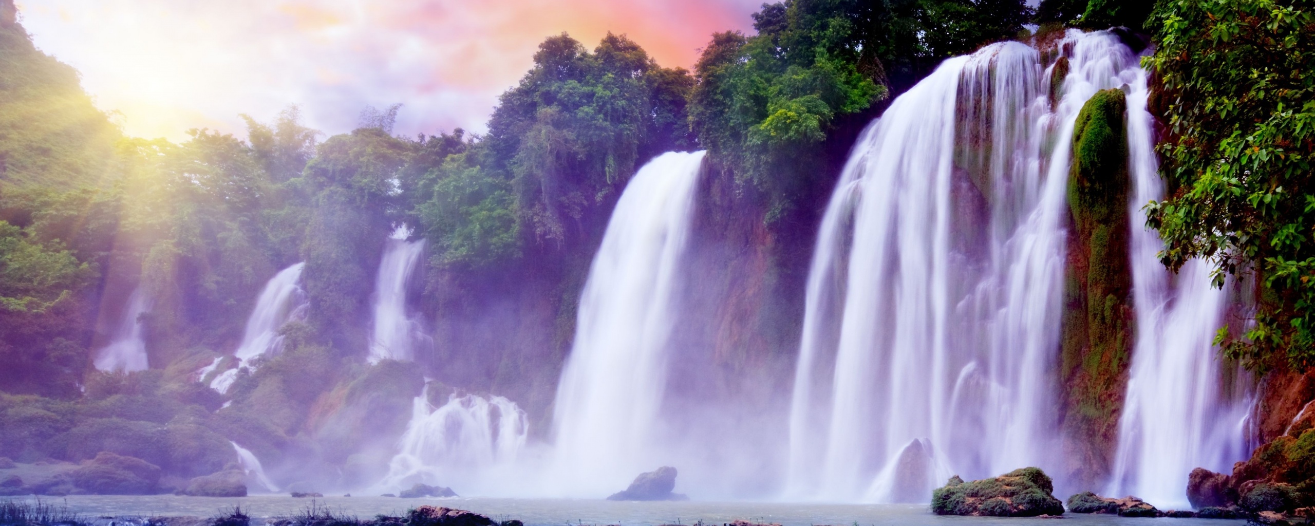 Водопады в джунглях обои