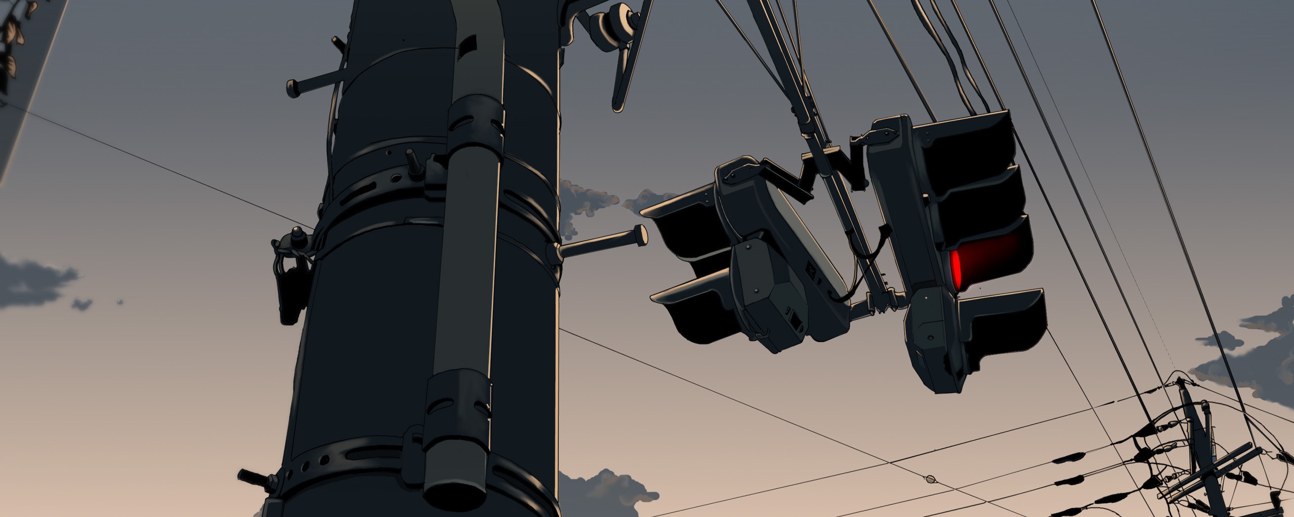 Красный свет обои