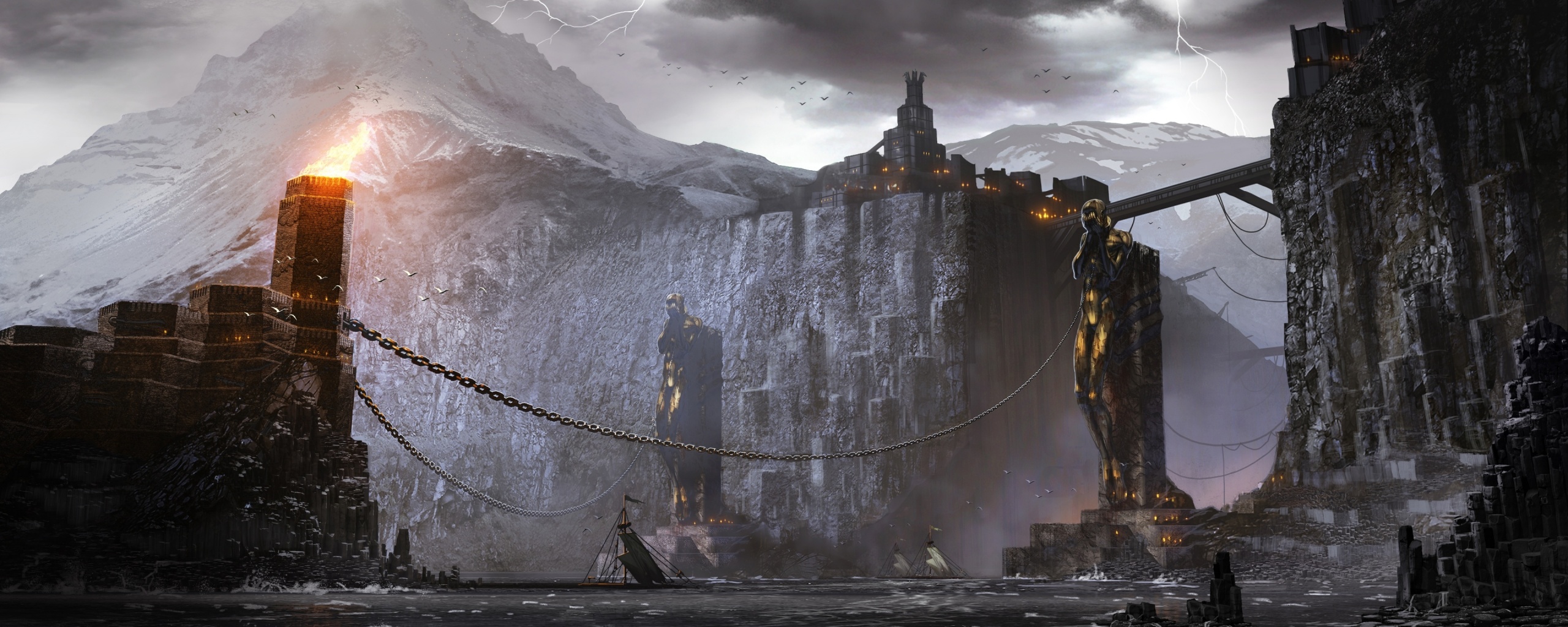 Концепт арт из Dragon Age 2 обои