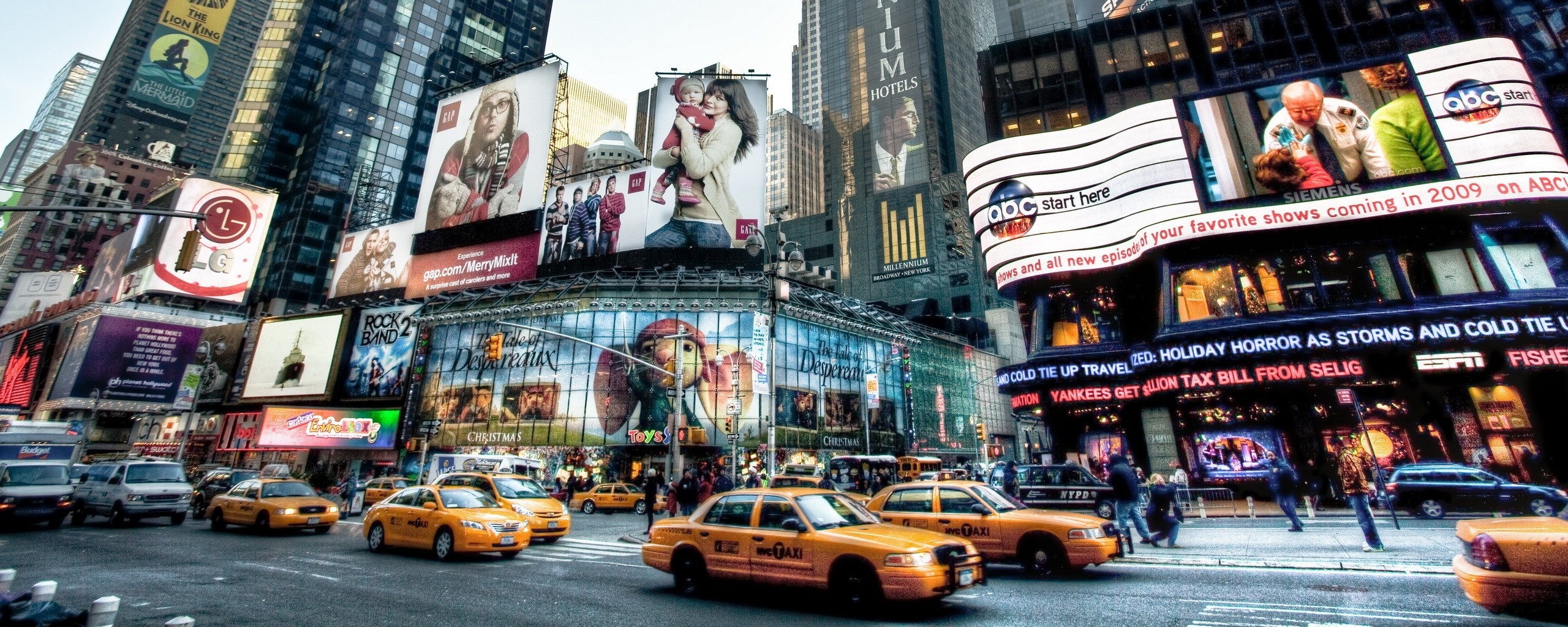 Улицы Нью-Йорка обои