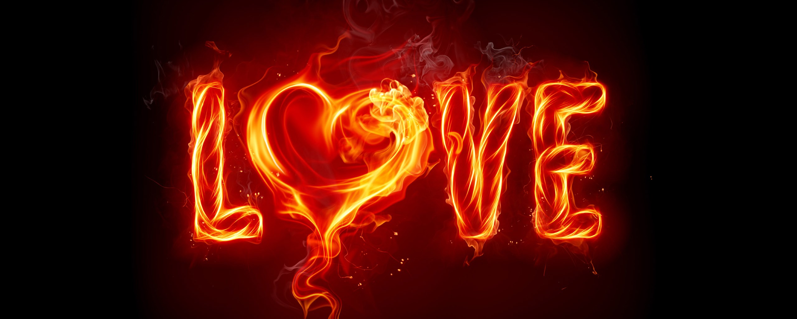 Пламенная любовь обои