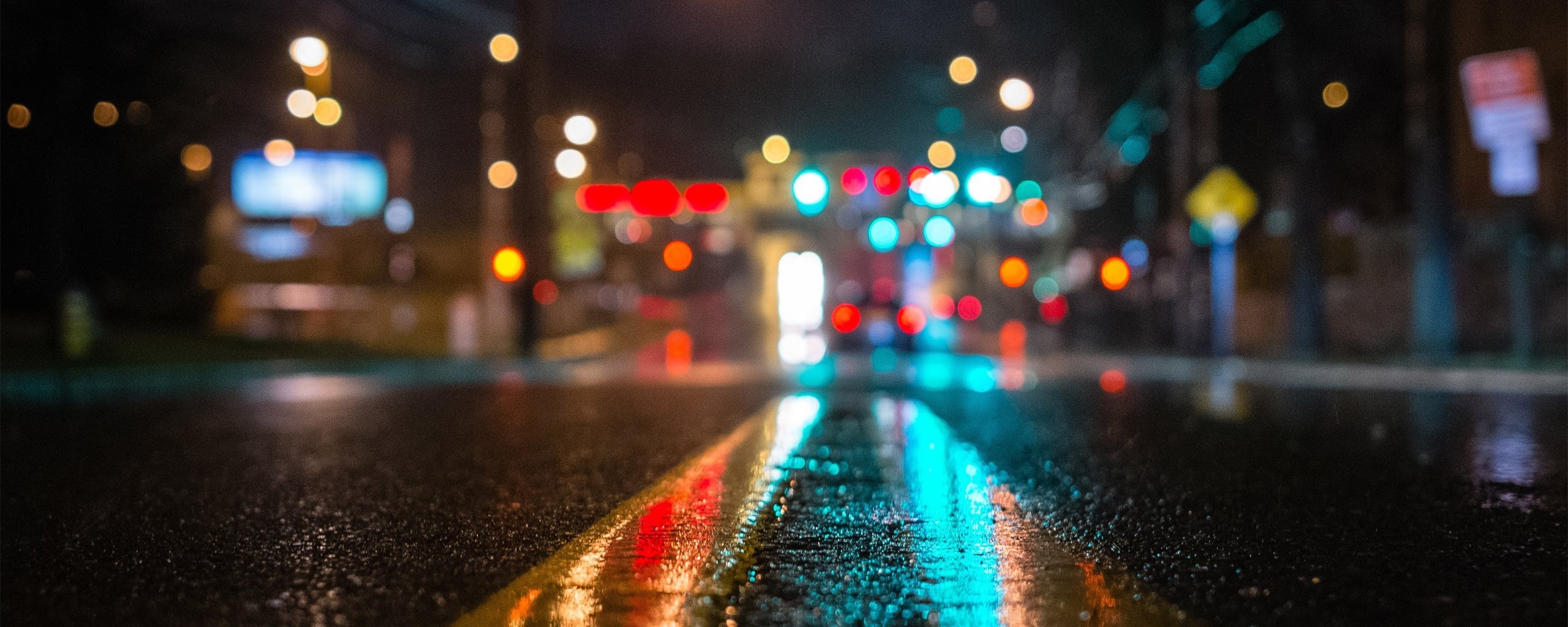 Мокрый асфальт обои