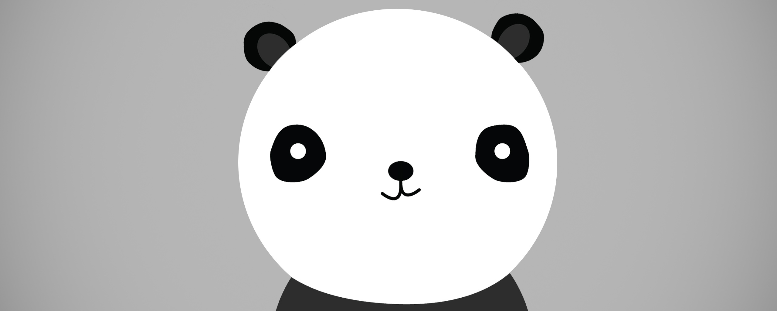 Минималистичная панда обои