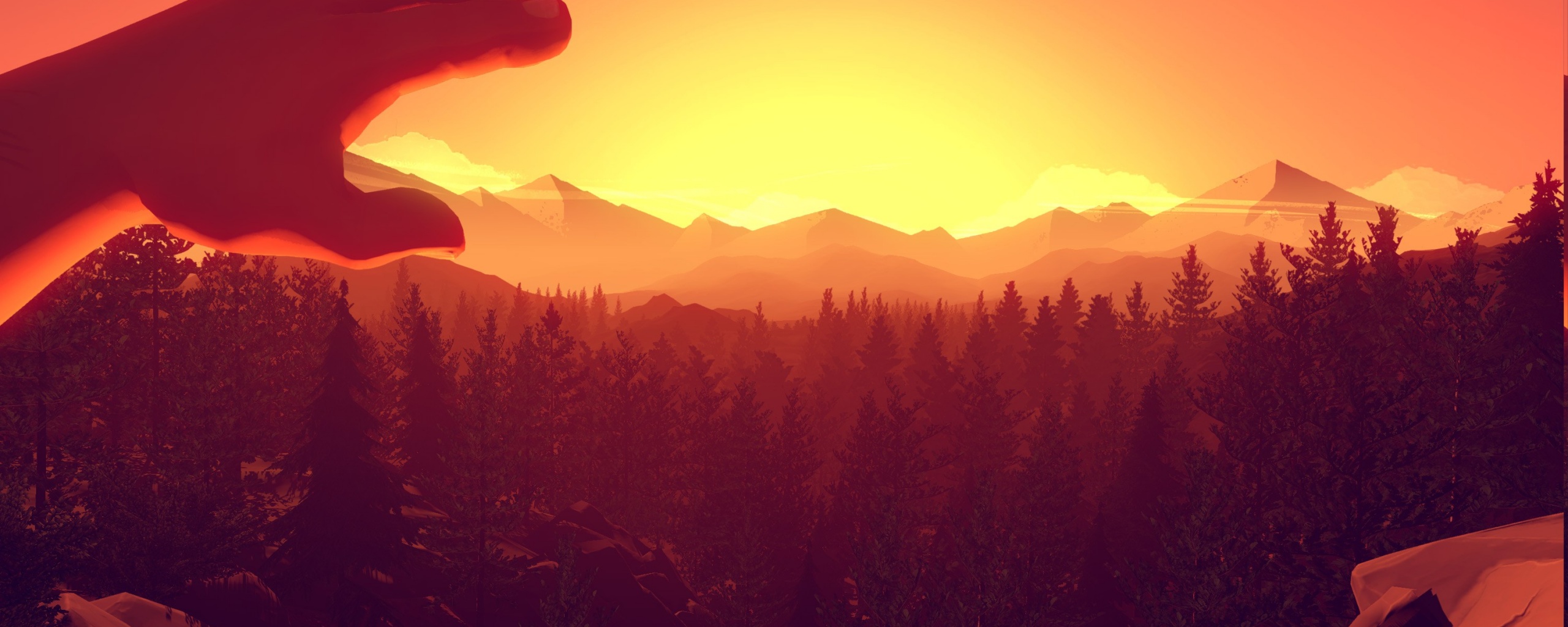 Firewatch закат обои