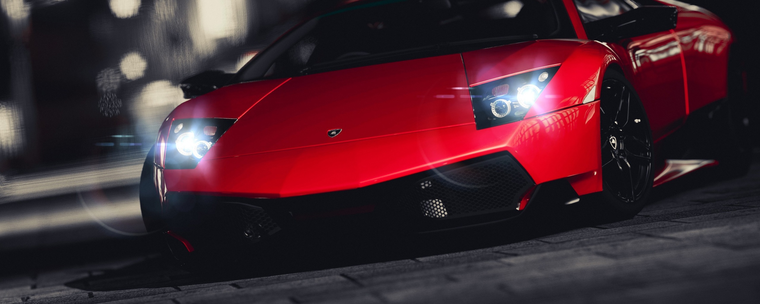 Красная ламборджини мурселаго обои