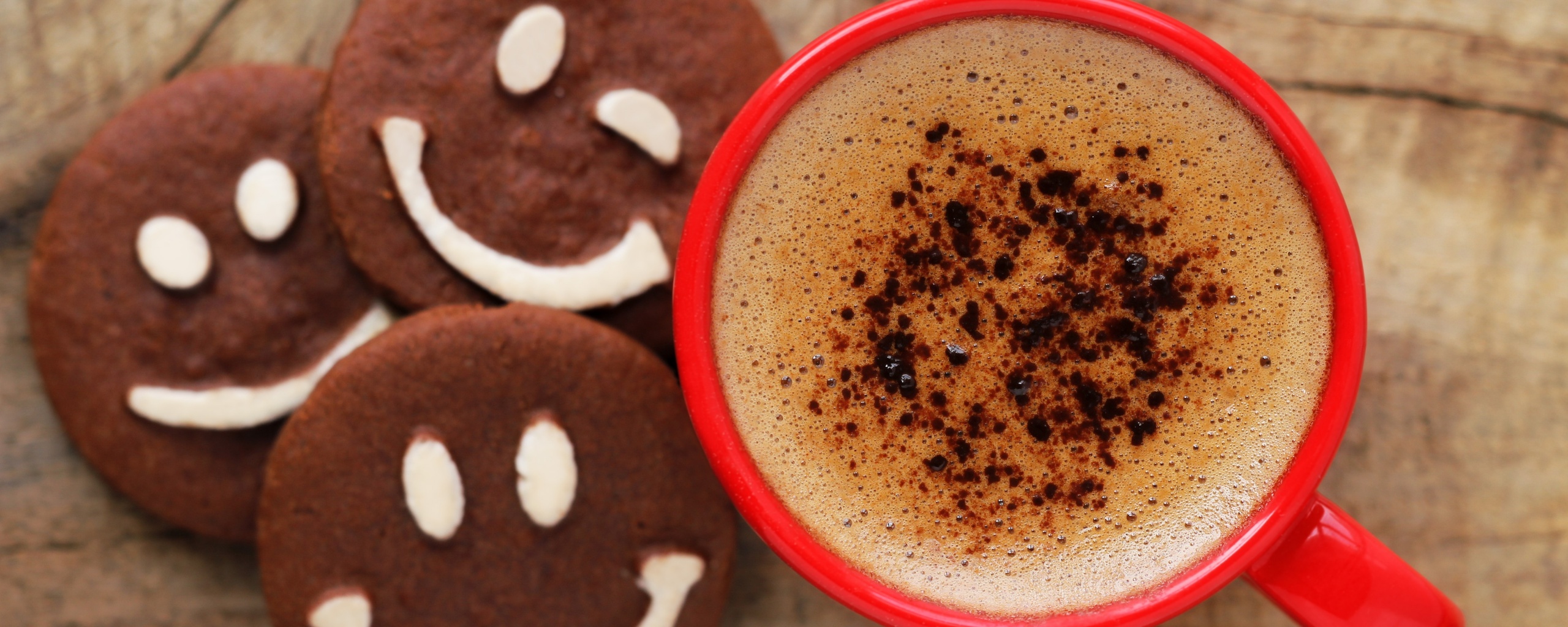 Кофе с печеньками обои