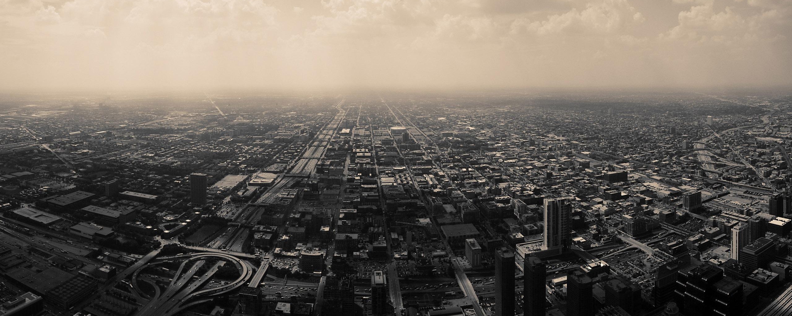 Город: вид сверху обои