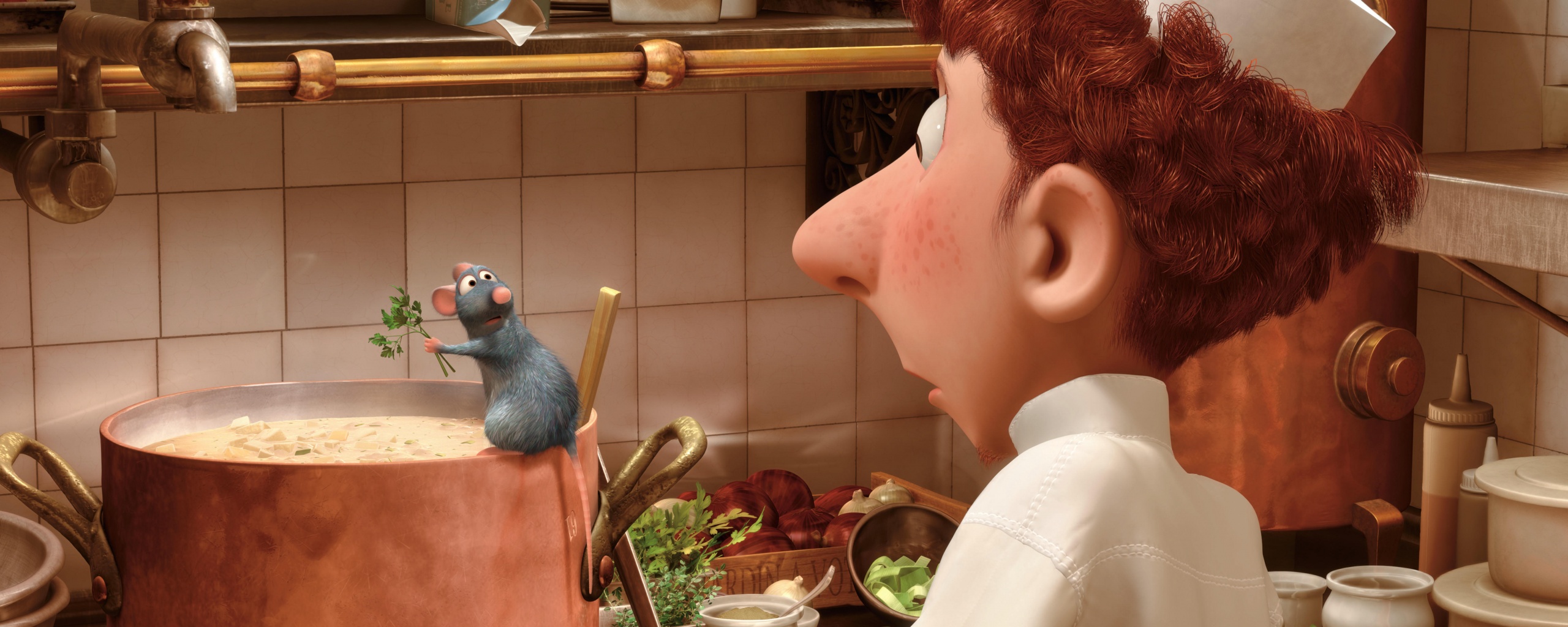 Рататуй варит суп обои