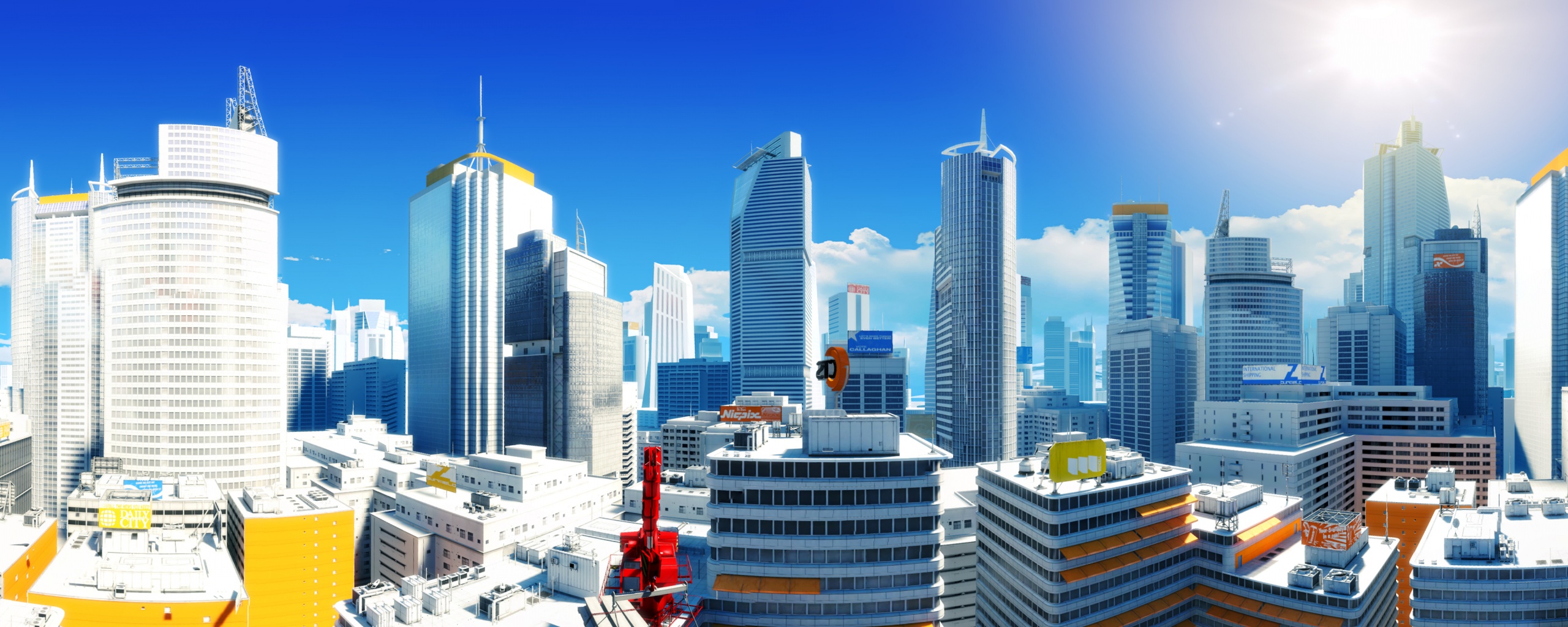 Город Mirrors Edge обои