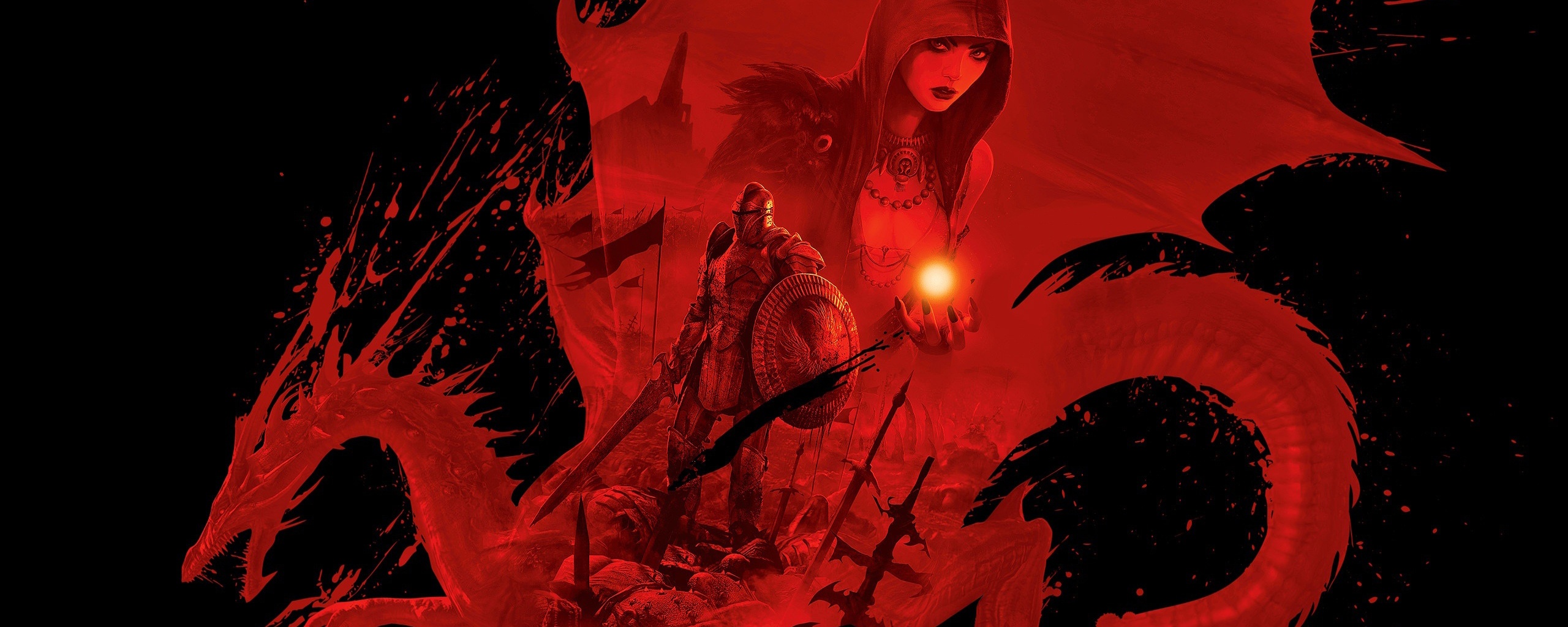 Красный дракон обои